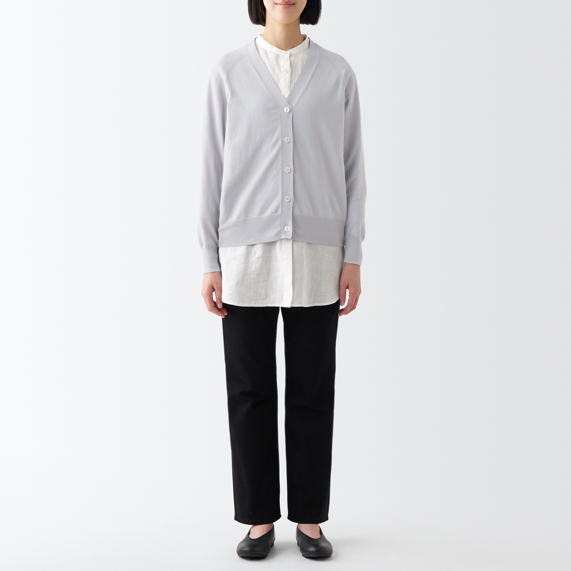 ＵＶカット強撚Ｖネックワイドカーディガン