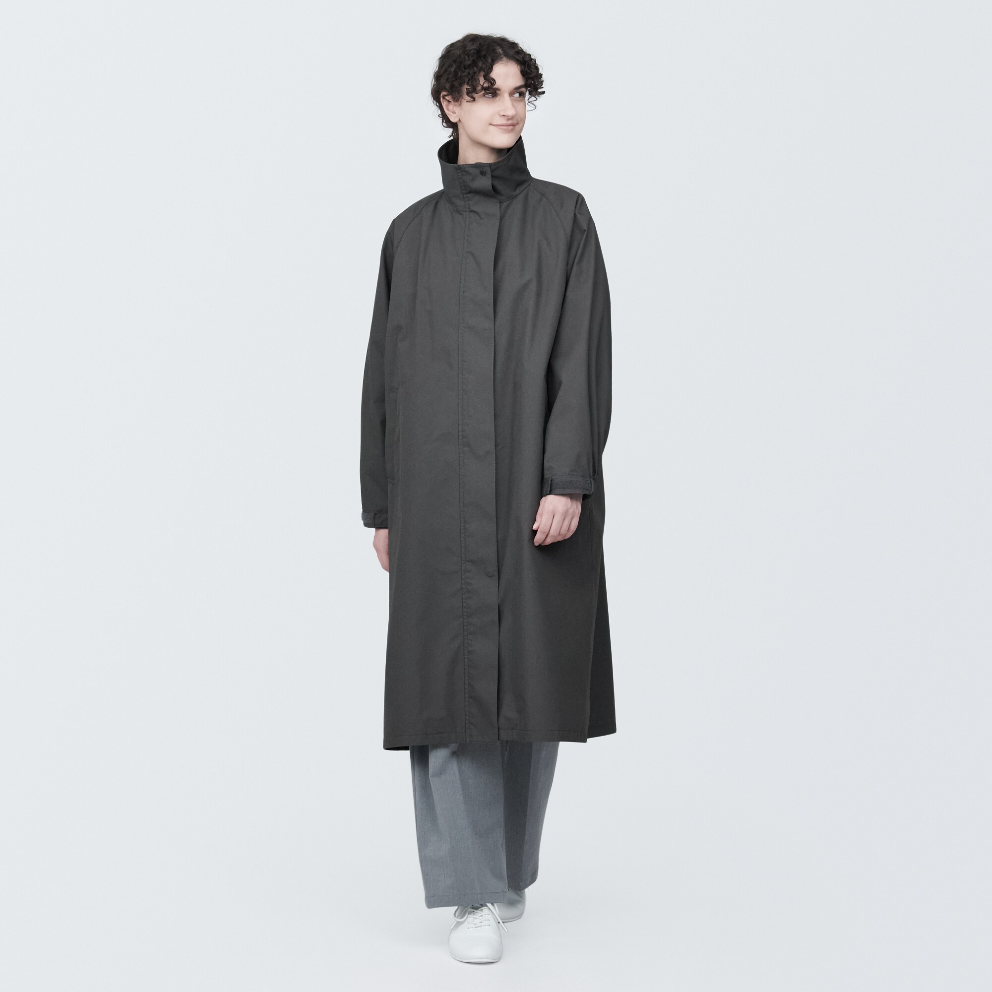 婦人　撥水スタンドカラーコート