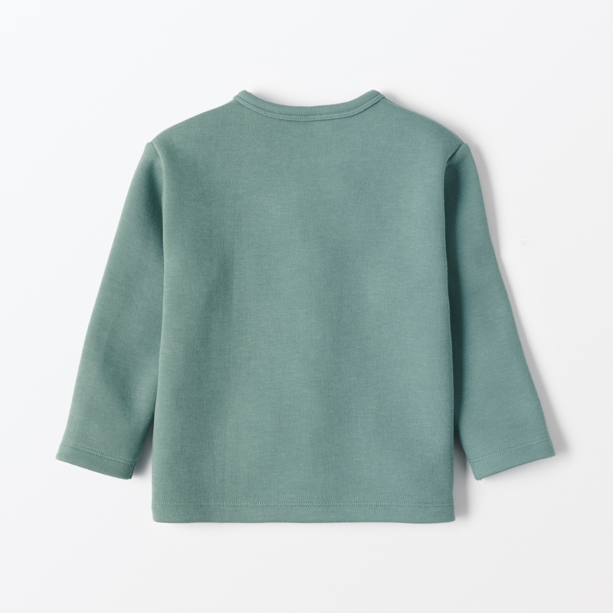 ベビー　二重編みスウェットスナップカーディガン