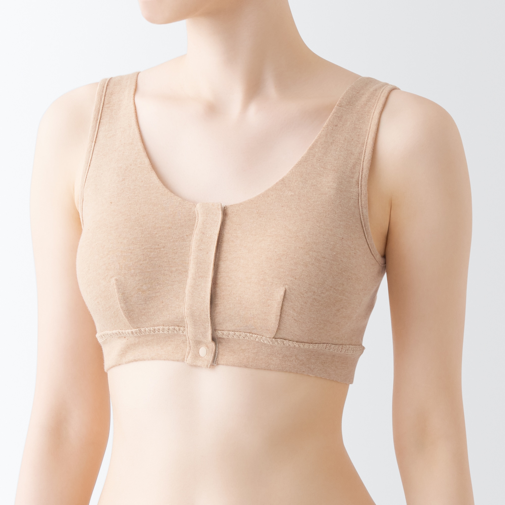 無染色前開きブラジャー