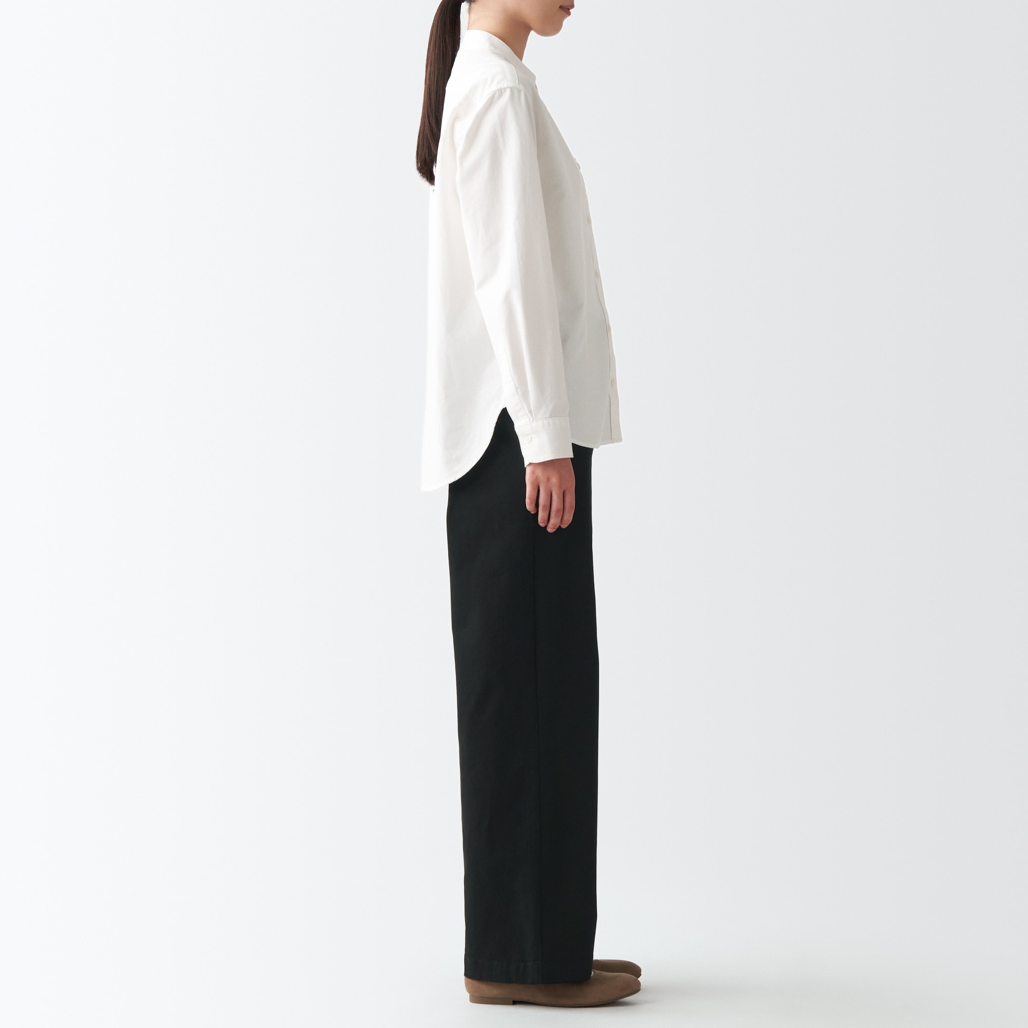 縦横ストレッチチノワイドパンツ（股下７３ｃｍ）旧サイズ対応・数量限定