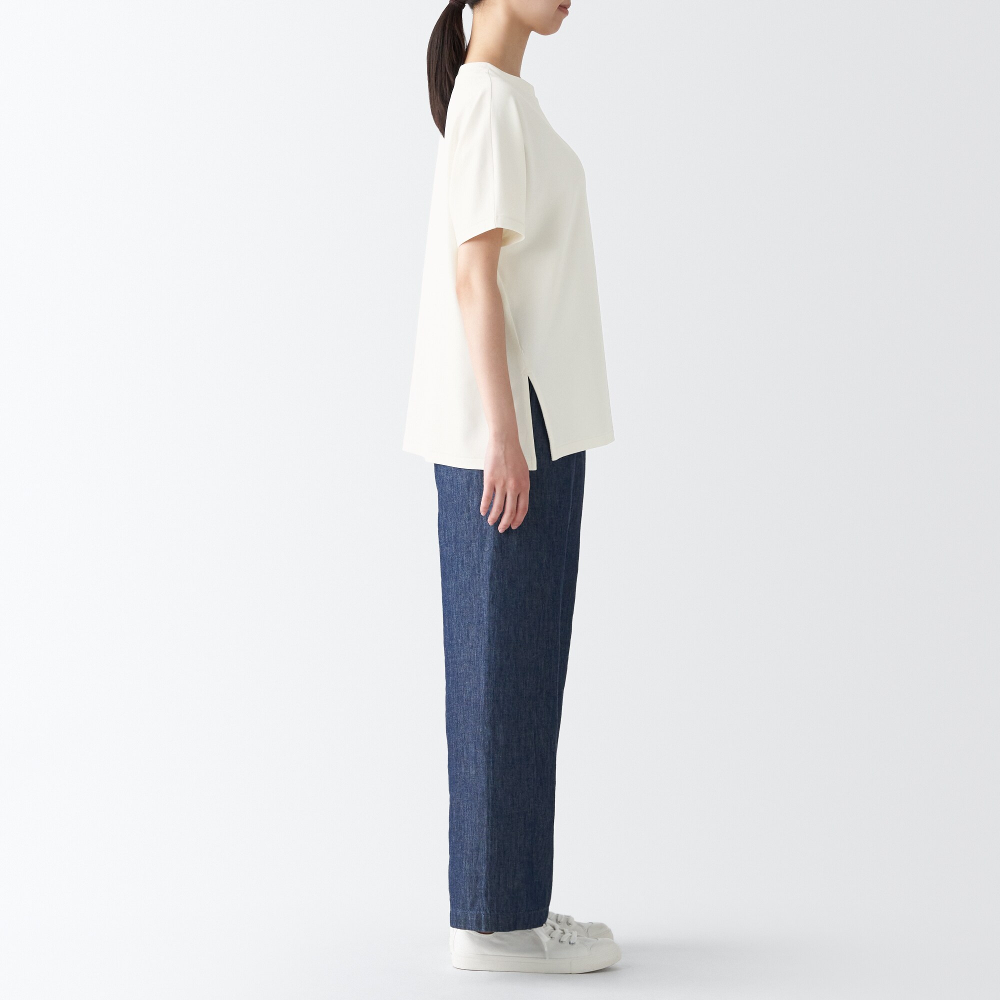 和紙混天竺編みプルオーバー（婦人）