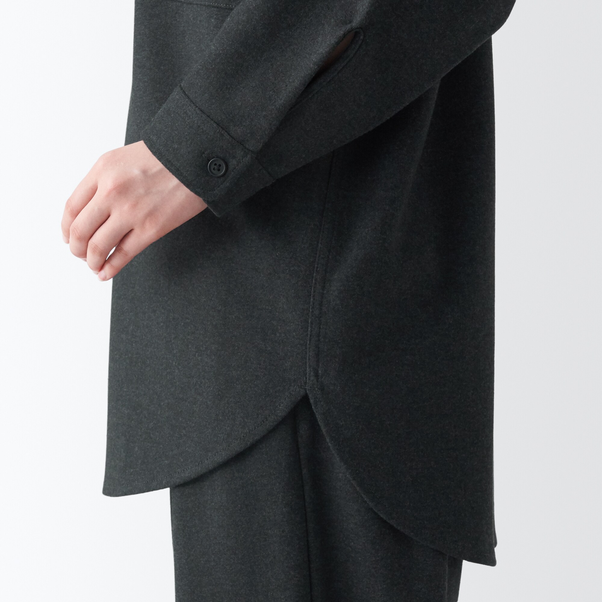 ストレッチ起毛長袖シャツ