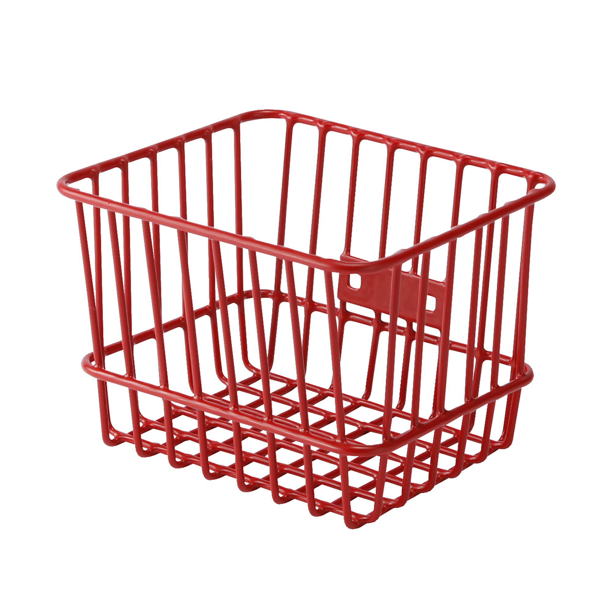 三輪車用バスケット　レッド・舵取り棒付き専用