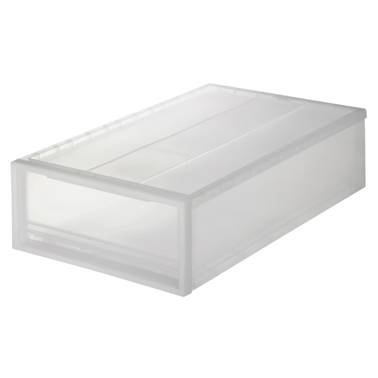 【宅送】ＰＰ衣装ケース引出式・小　約幅４０×奥行６５×高さ１８ｃｍ