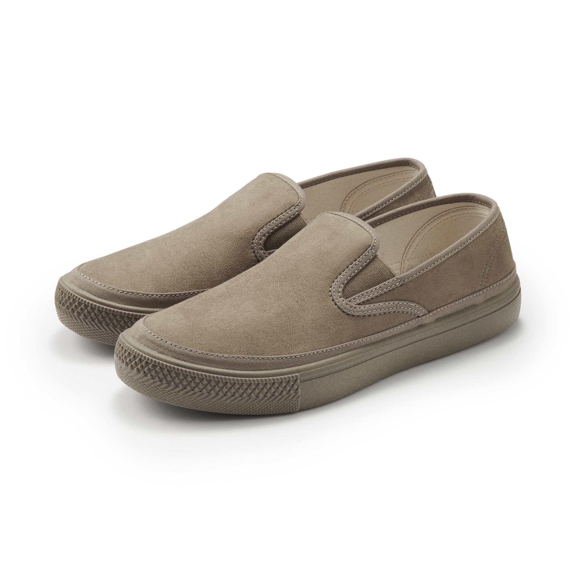 紳士　撥水起毛スリッポンスニーカー