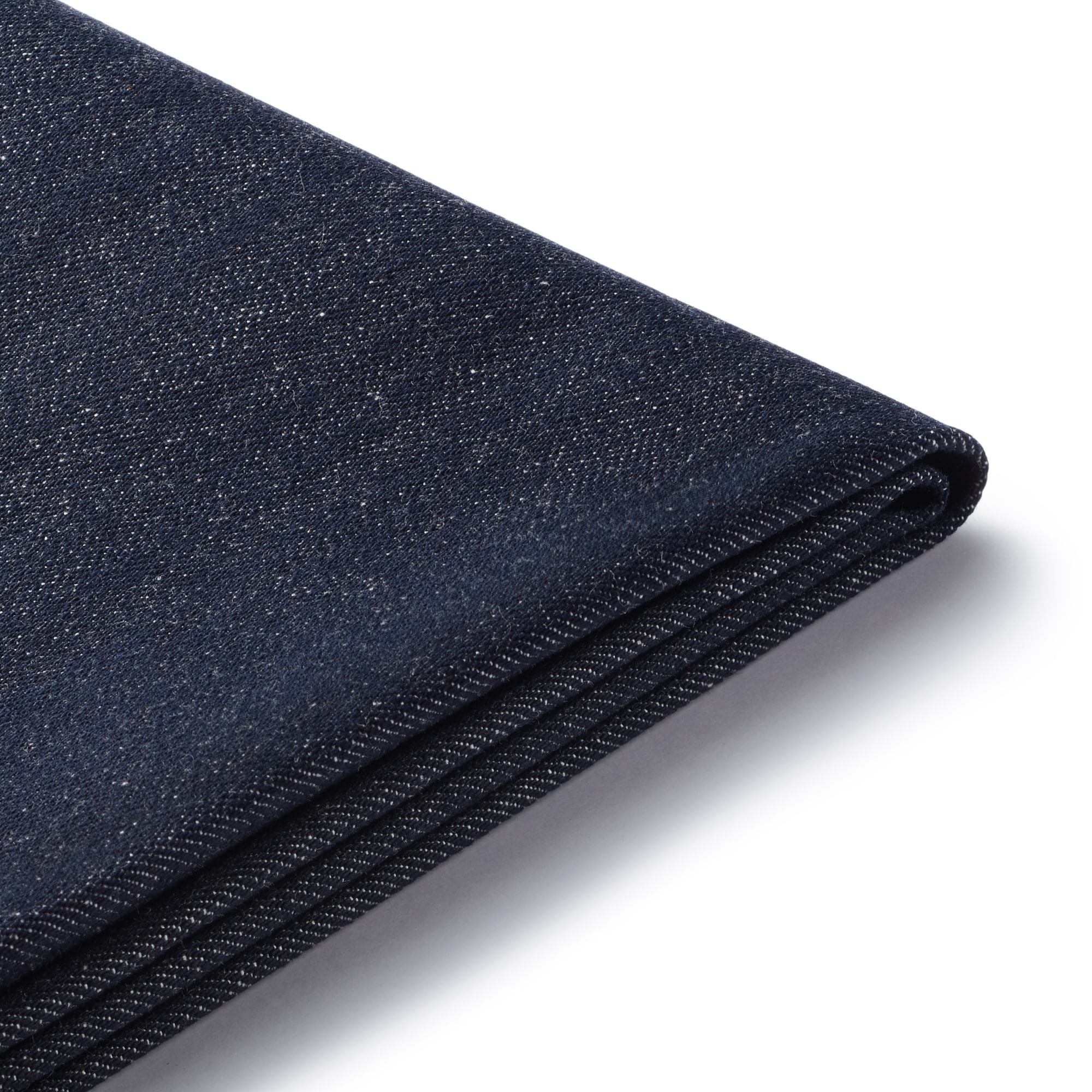 【カバー】綿デニムユニットソファ・ハーフアーム・大（左）用カバー／ネイビー