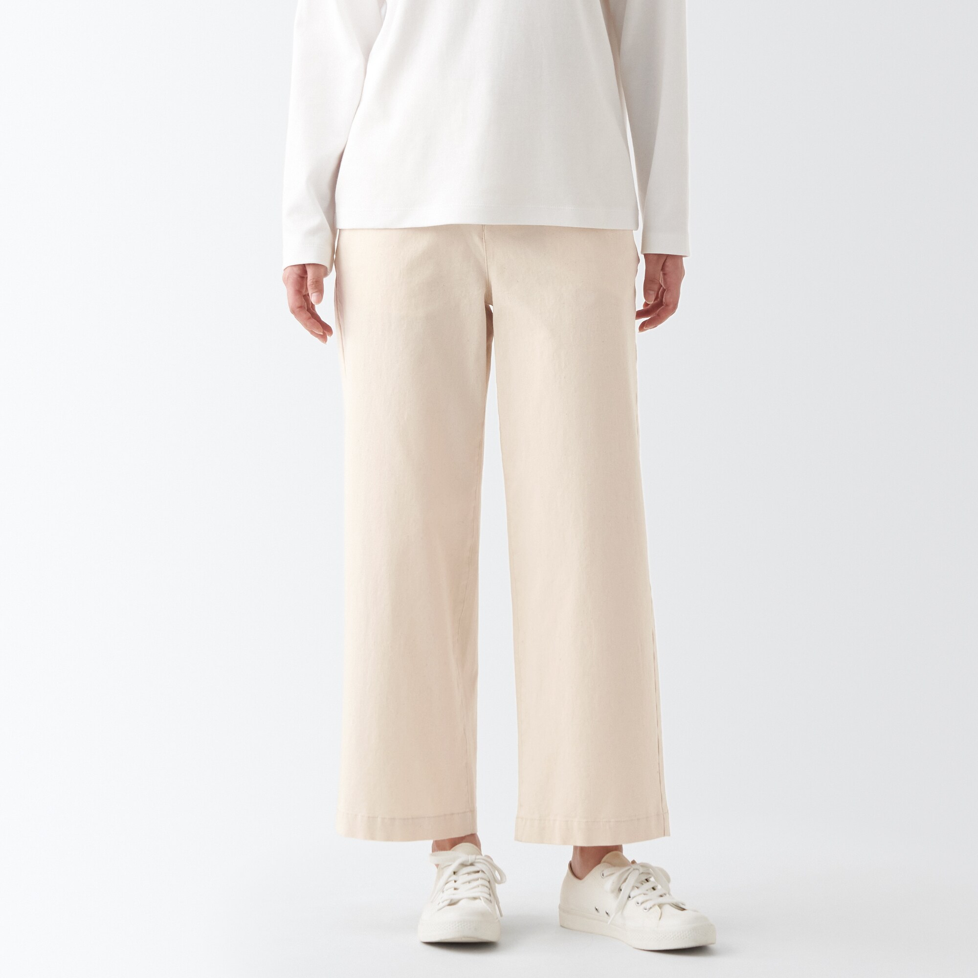 縦横ストレッチチノワイドパンツ（股下６６～７０ｃｍ）新サイズ対応