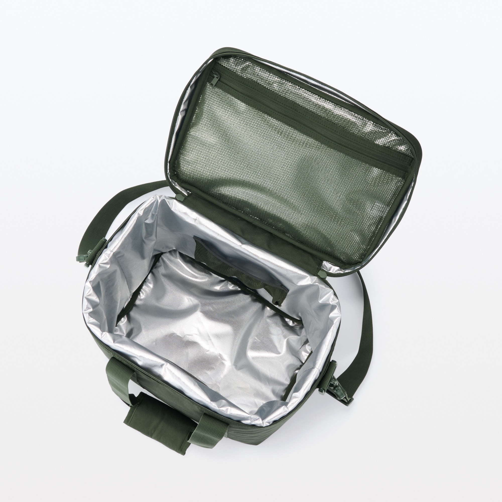 保冷バッグ　カーキ　約３２×３０×２１ｃｍ