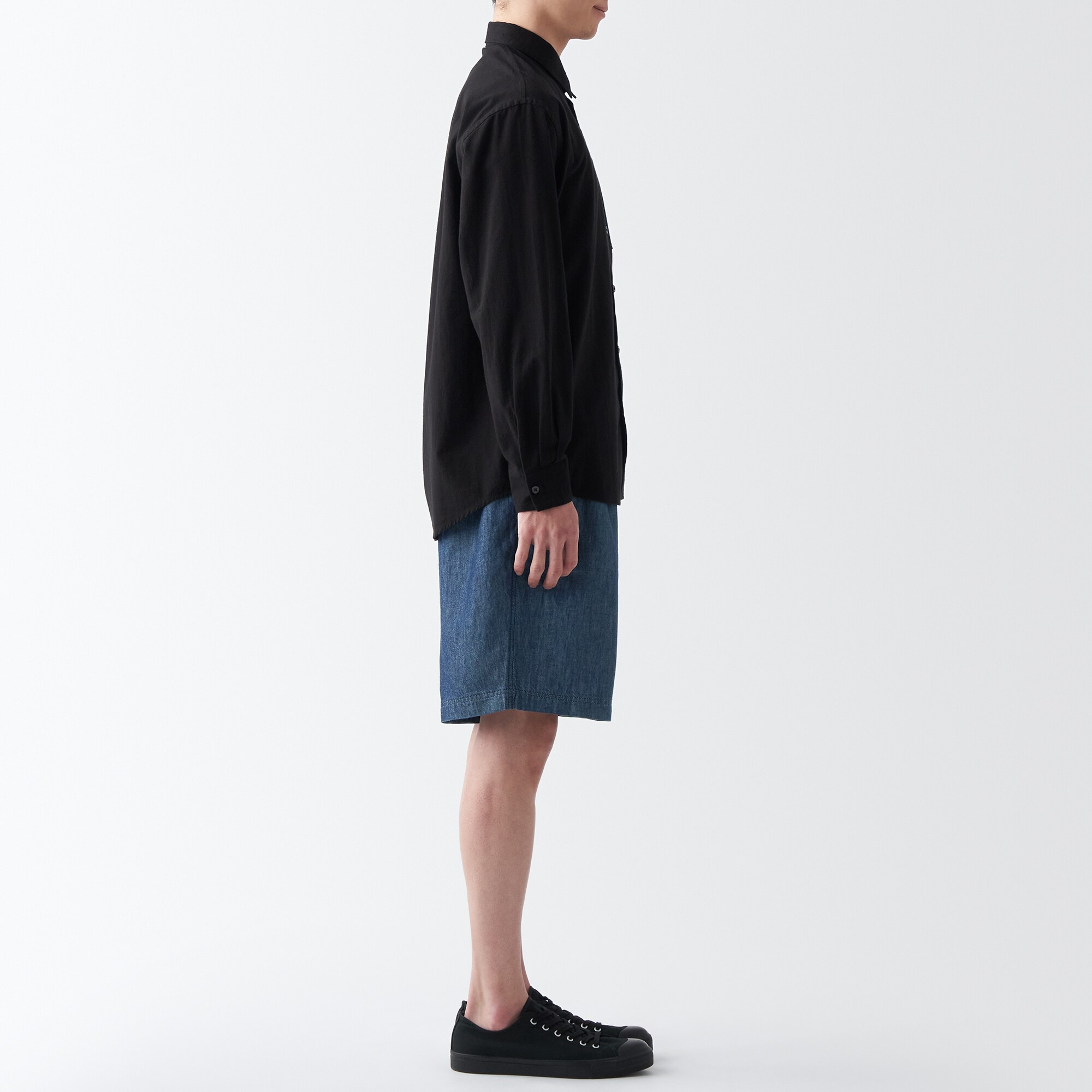 ラミーコットンデニムショートパンツ（紳士）