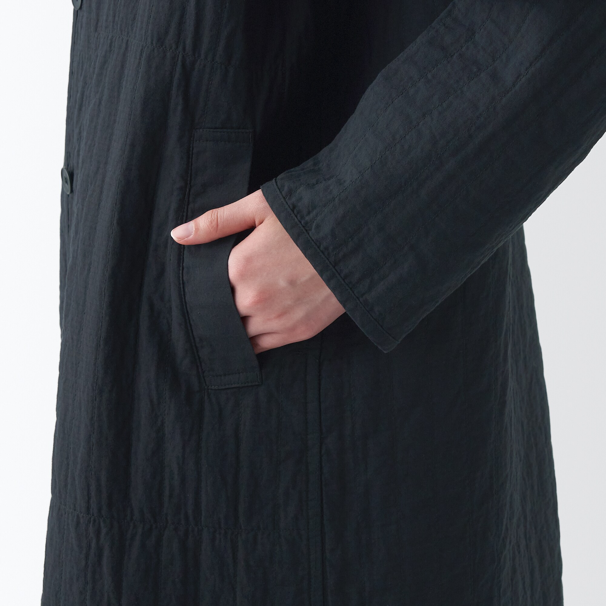 リバーシブルキルトコート