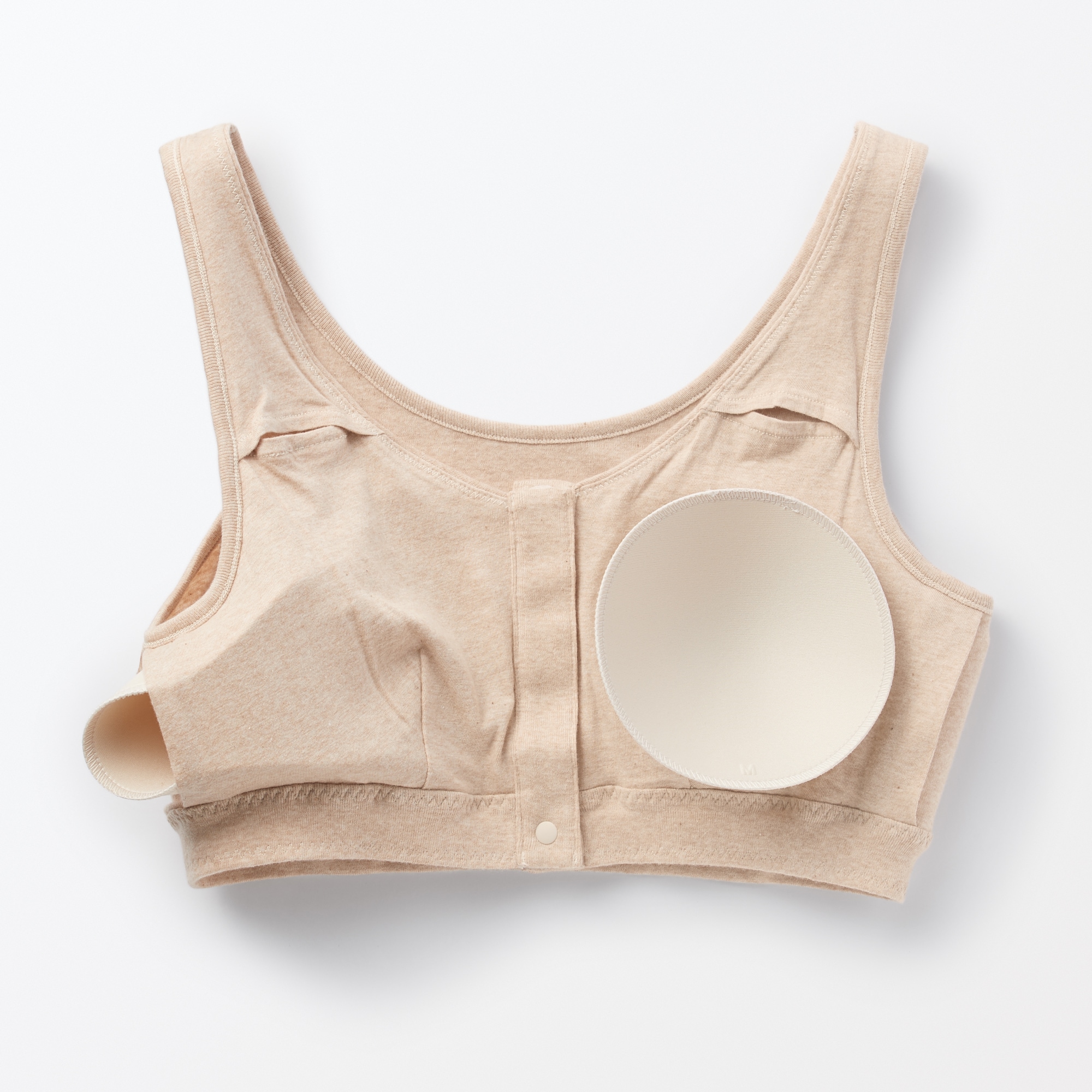 無染色前開きブラジャー