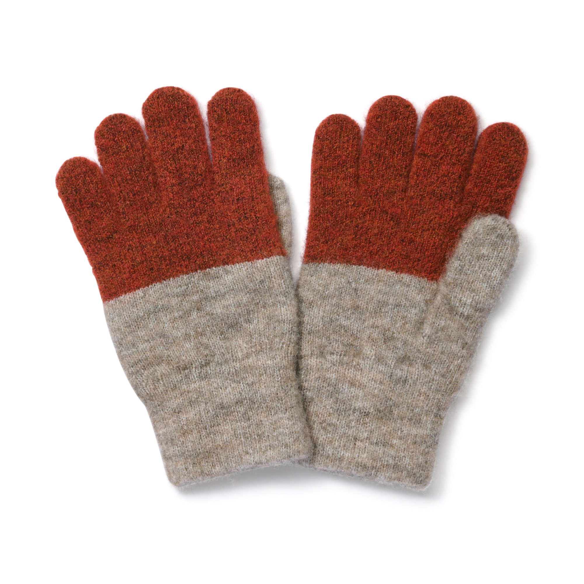 再生ポリエステル混　のびのび　手袋（キッズ）