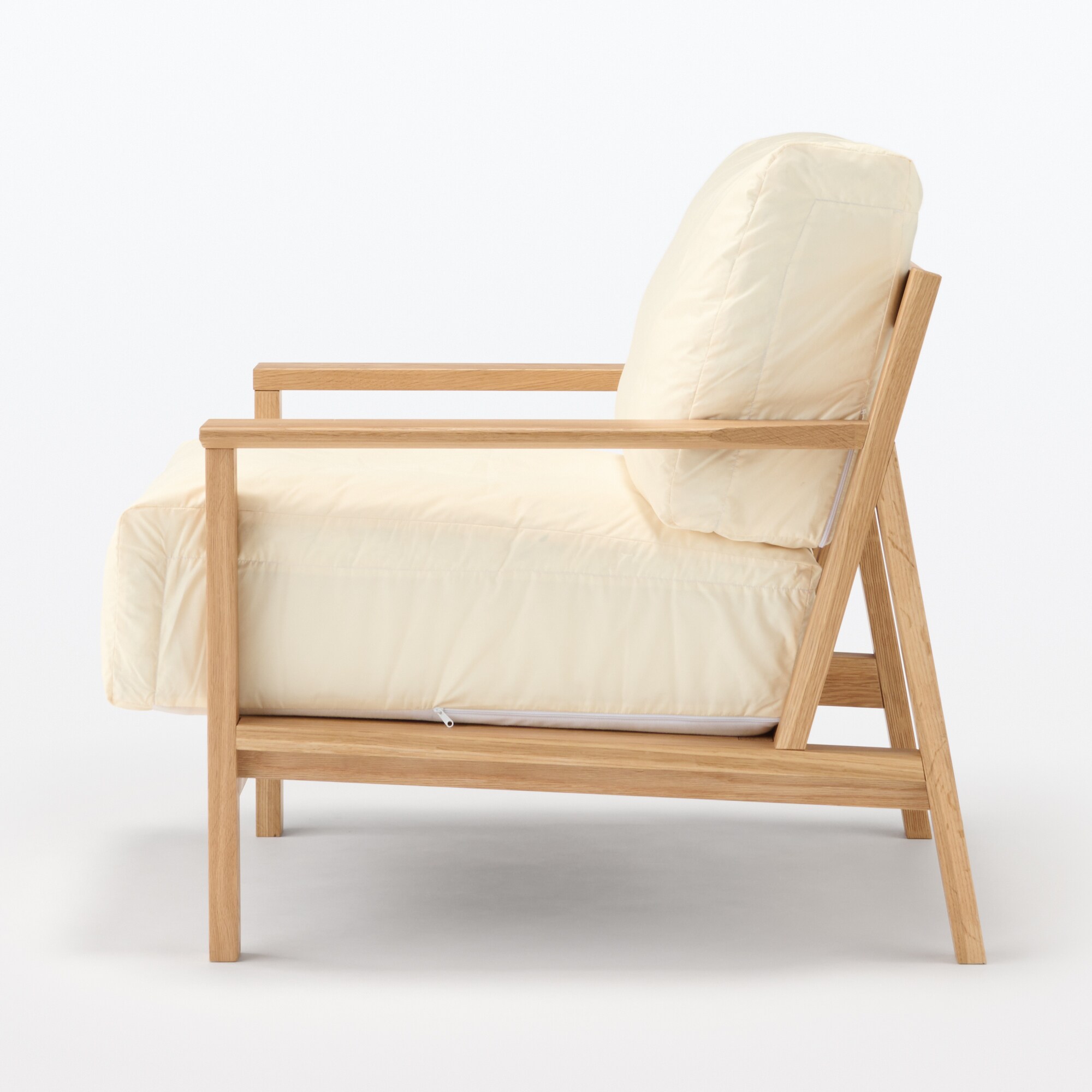 ソファ本体木製フレーム　フェザーポケットコイル１シーター（カバー別売り）