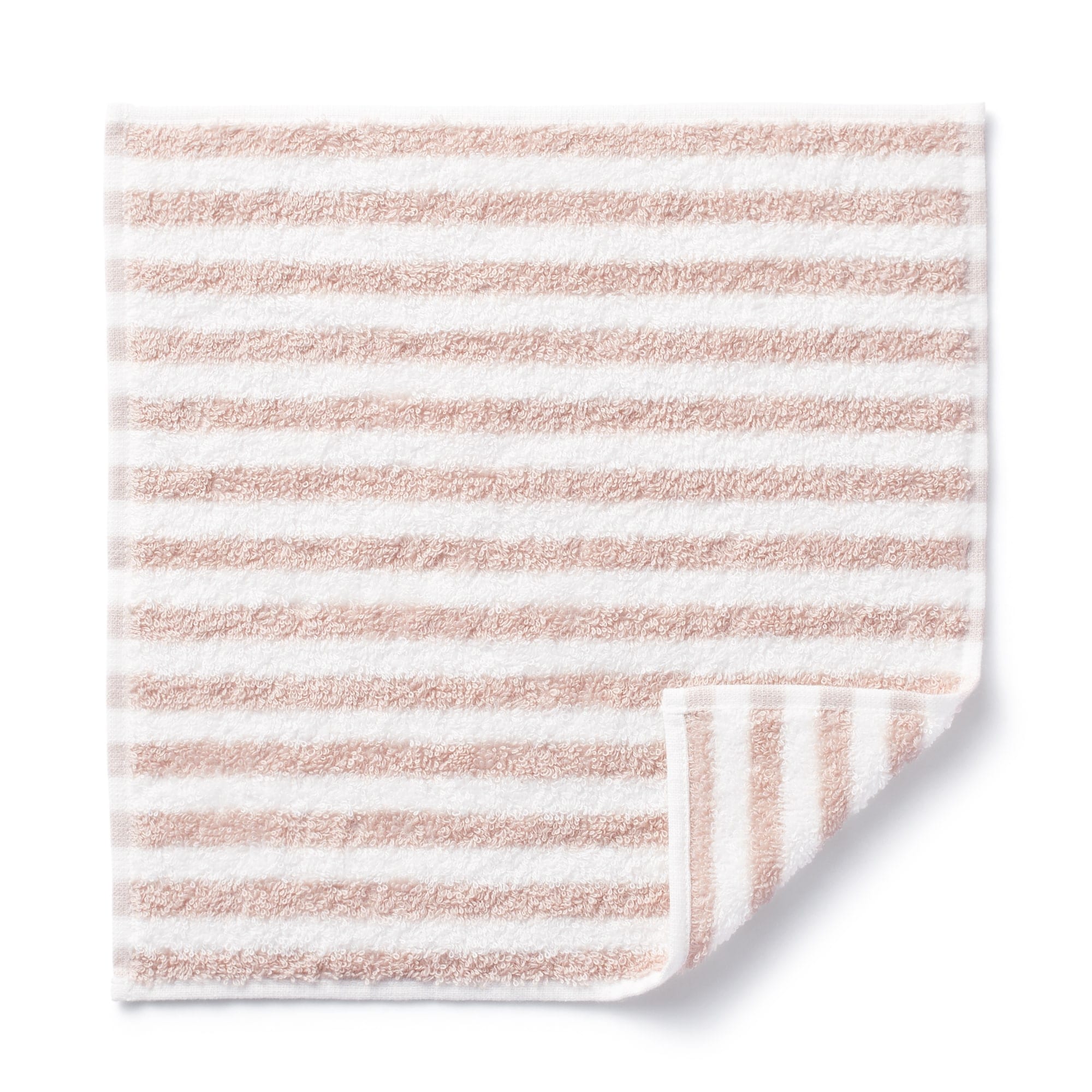 綿　タオルハンカチ（ボーダー）