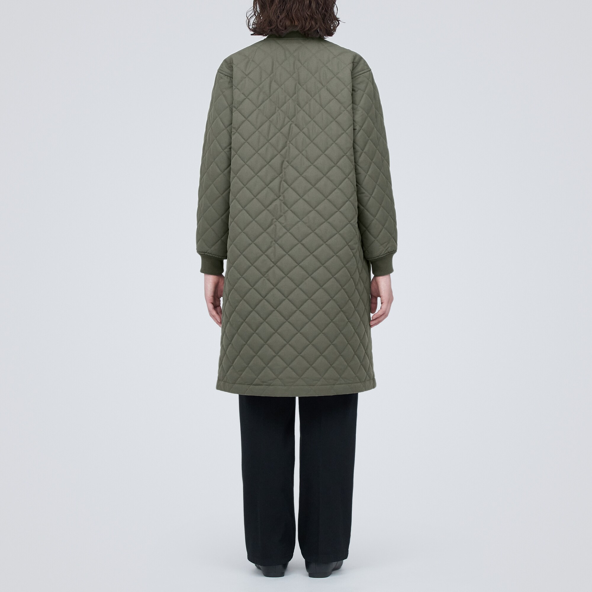 洗える　キルティングコート