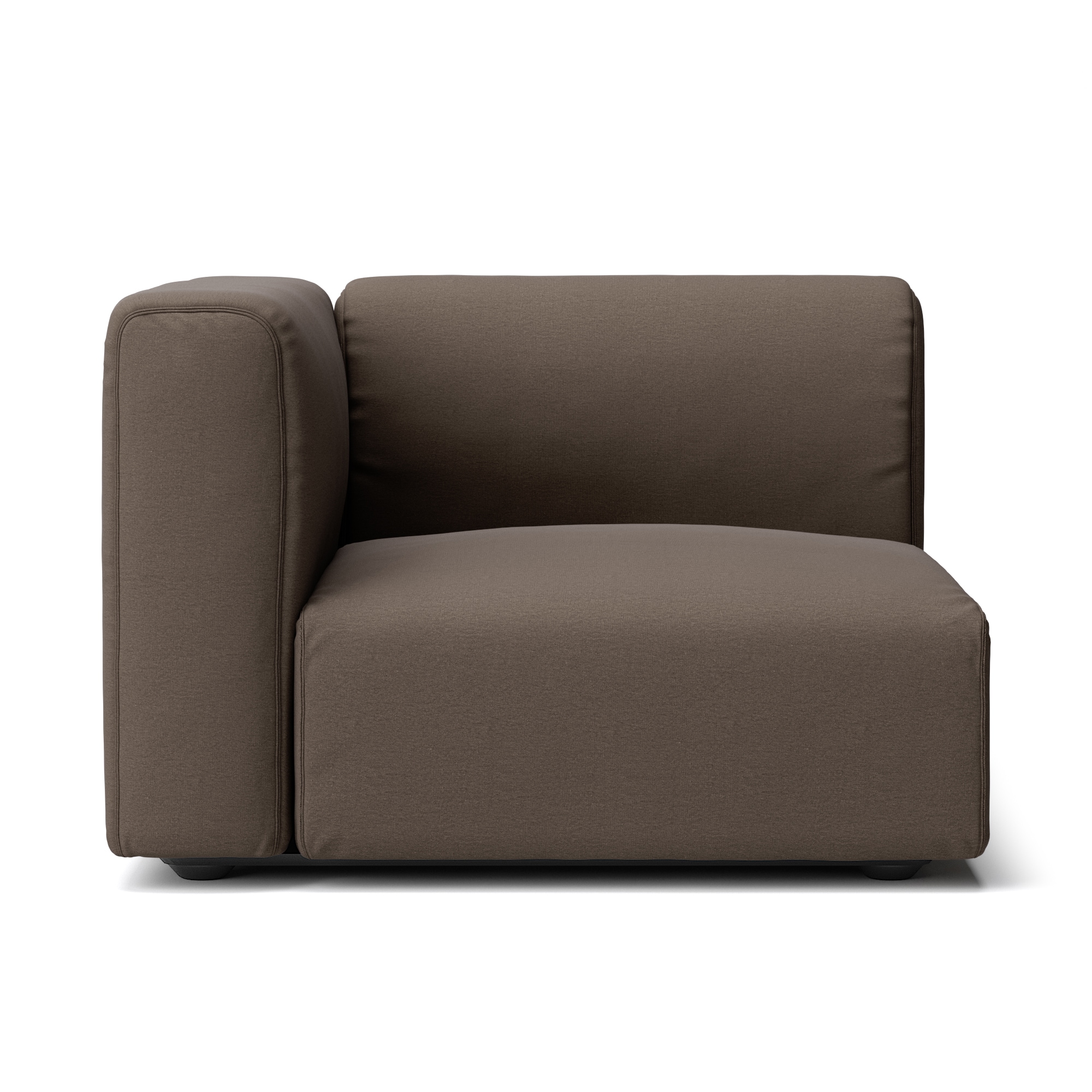 【カバー】洗いざらしの綿帆布ユニットソファアーム付・大・幅９８ｃｍ用カバー／生成