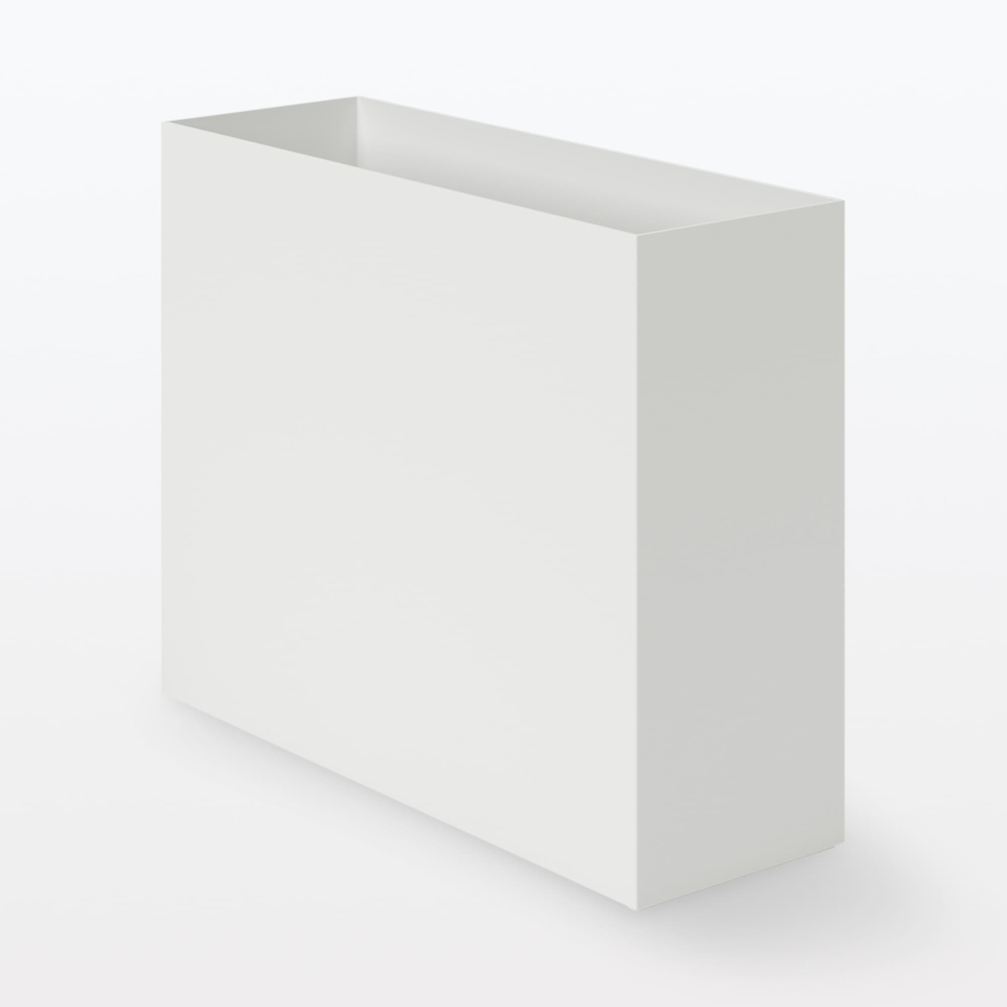 【ホワイトグレー】ポリプロピレンファイルボックス・スタンダードタイプ・Ａ４用　約幅１０ｃｍ