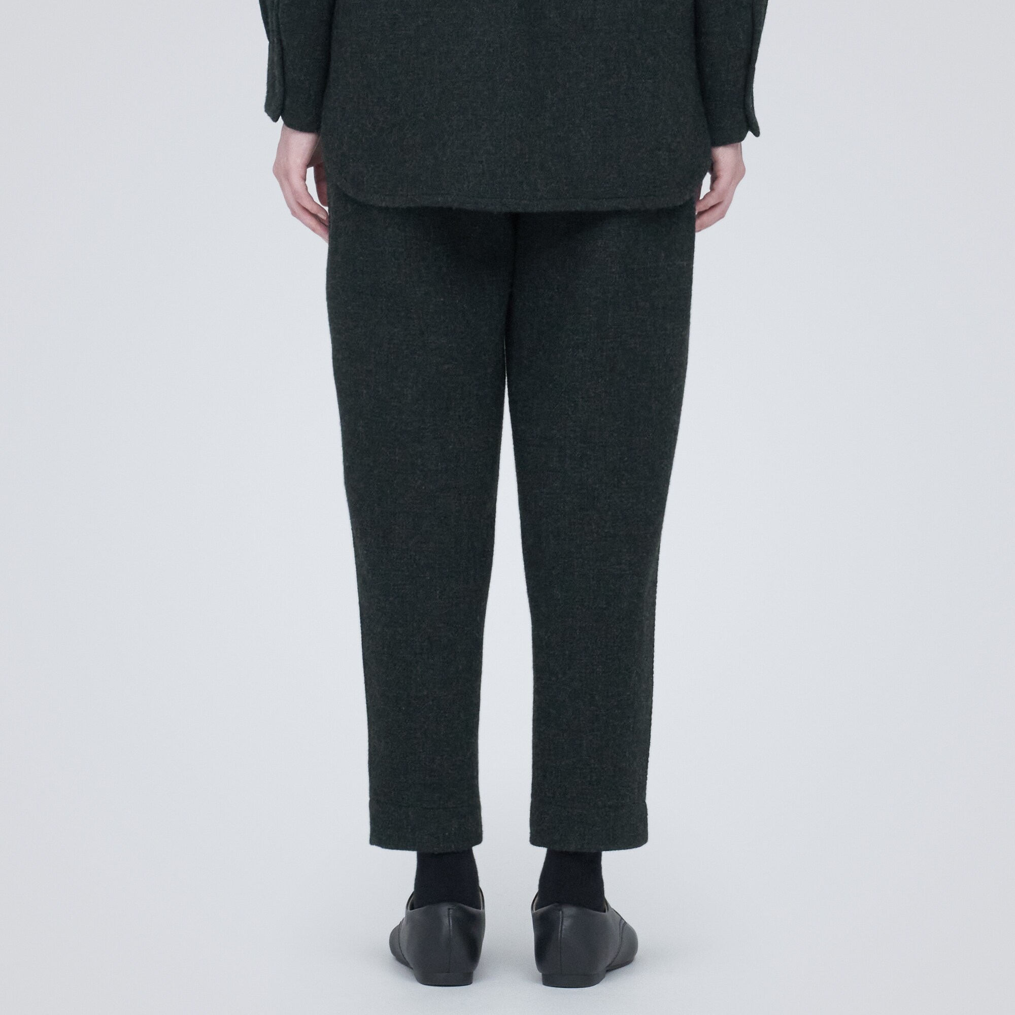 再生ウール混二重織りパンツ（婦人）