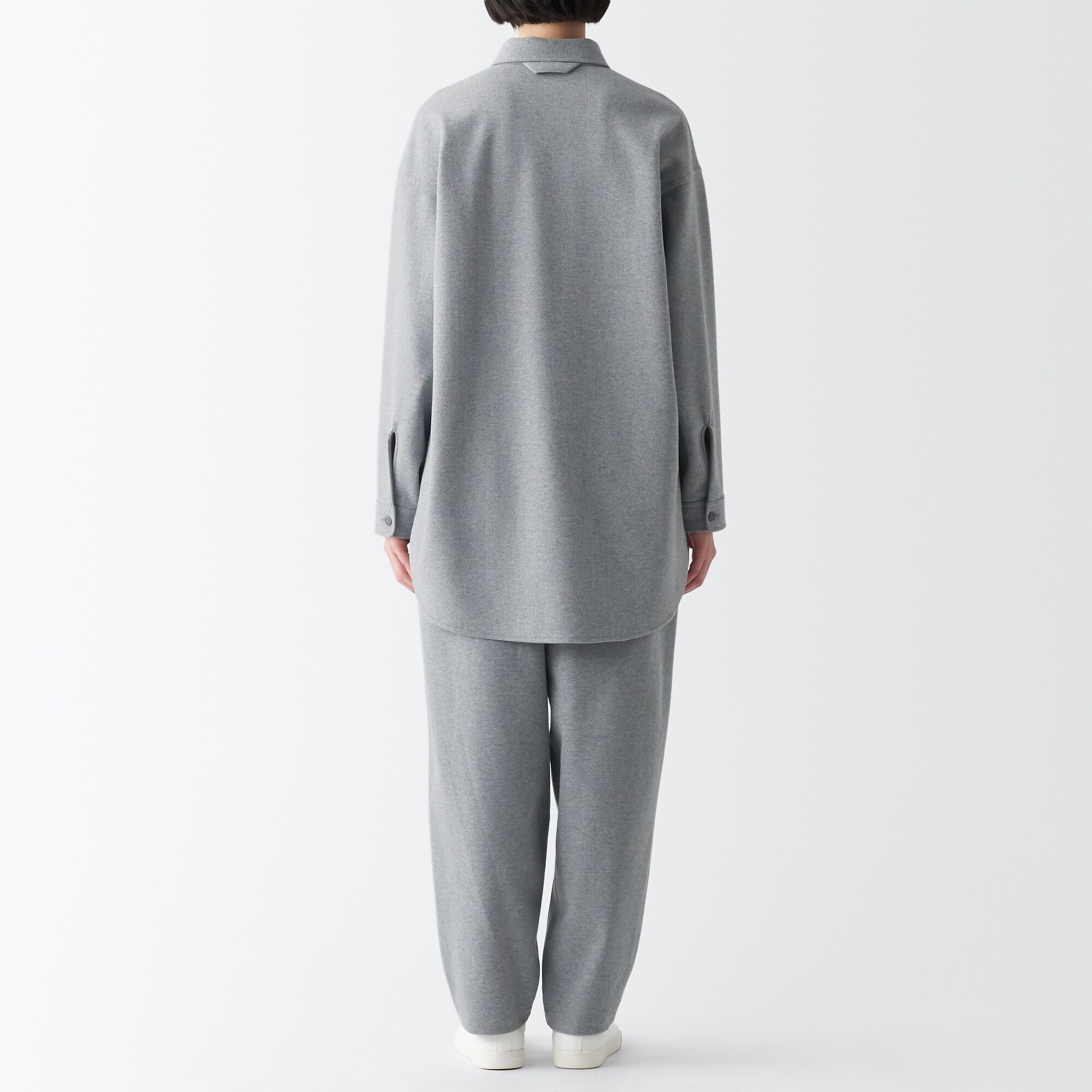 ストレッチ起毛長袖シャツ