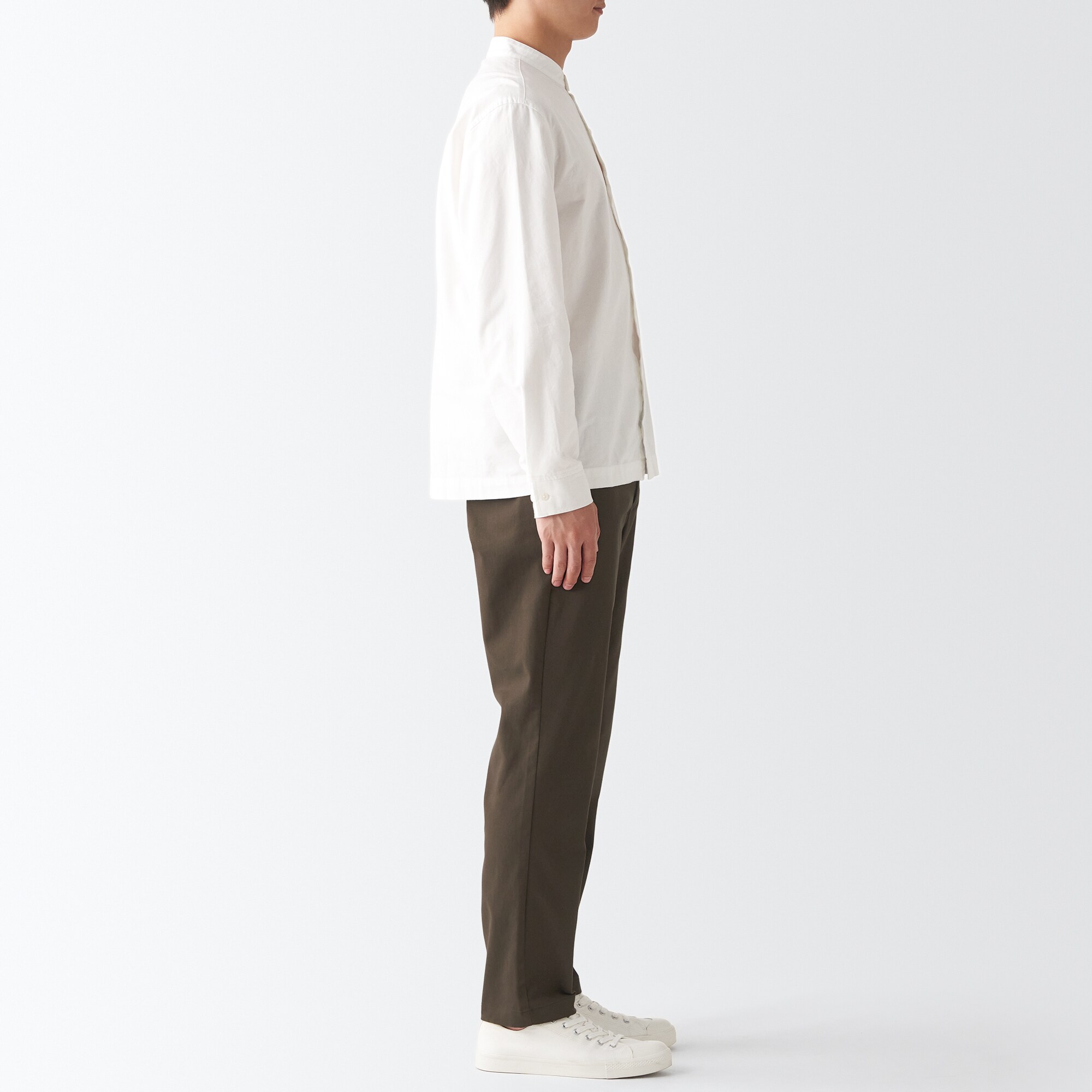 裏起毛ストレッチツイルテーパードパンツ