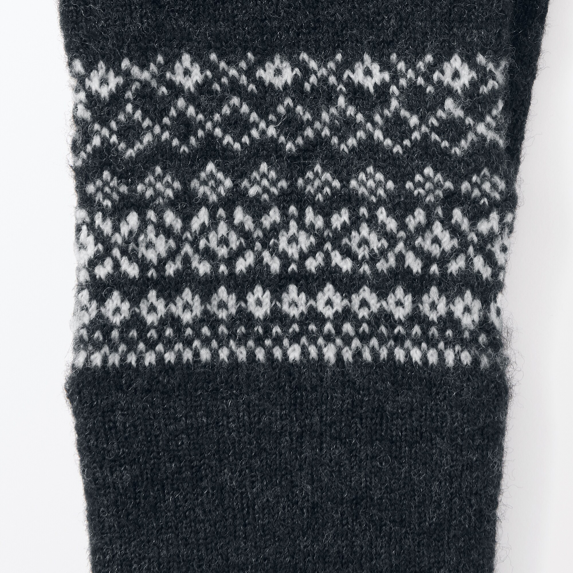 ウール混　裏起毛　タッチパネル　手袋（柄）