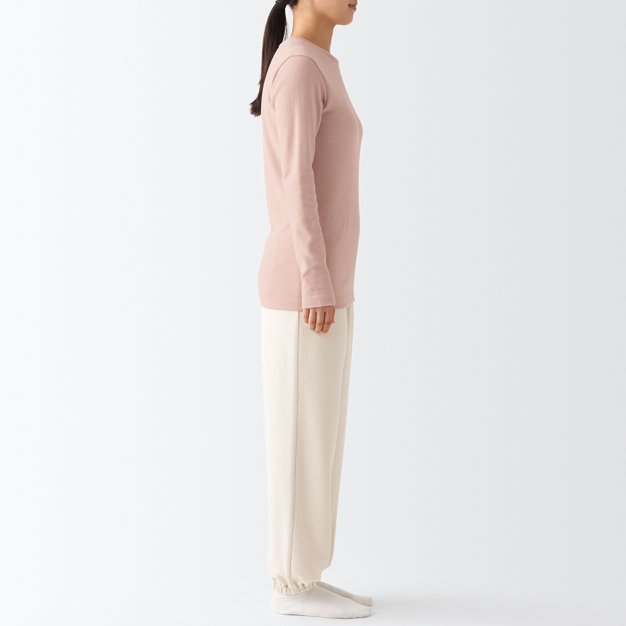 あったか綿　ウール　長袖Ｔシャツ