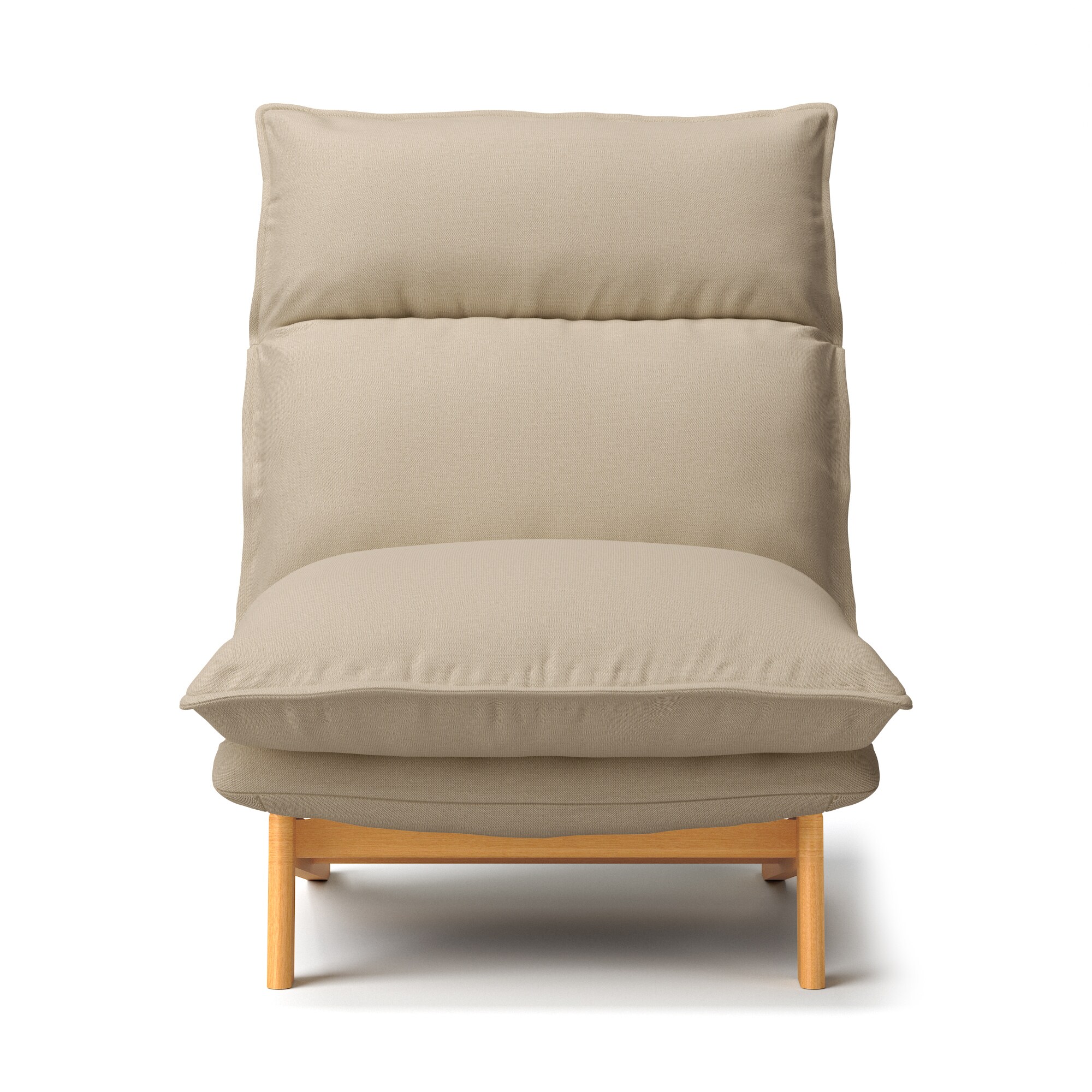 【カバー】綿麻バスケット織ハイバックリクライニングソファ・１シーター用カバー