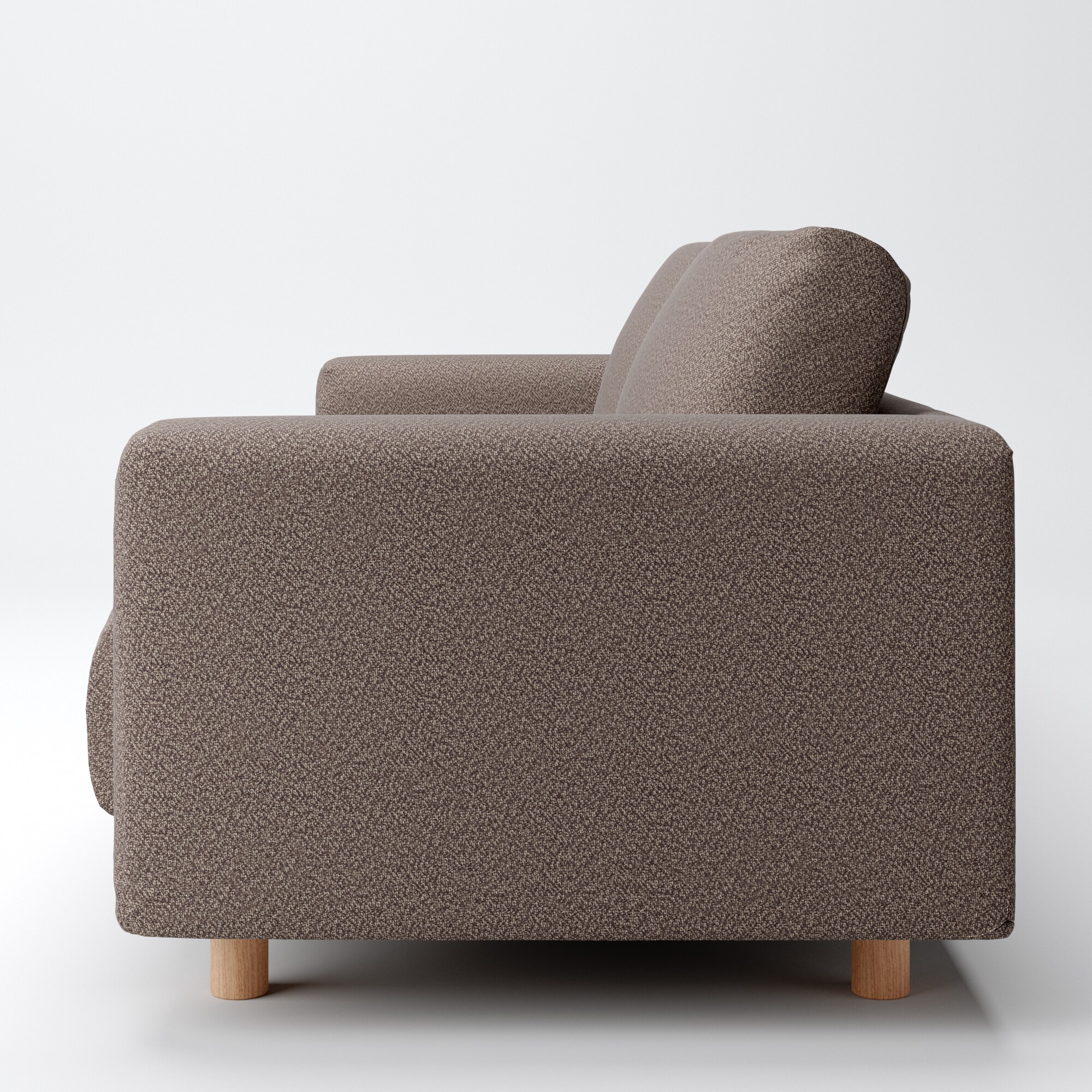 綿太番手ソファ本体３シーター・フェザー・ポケットコイル用カバーＤＢＲ