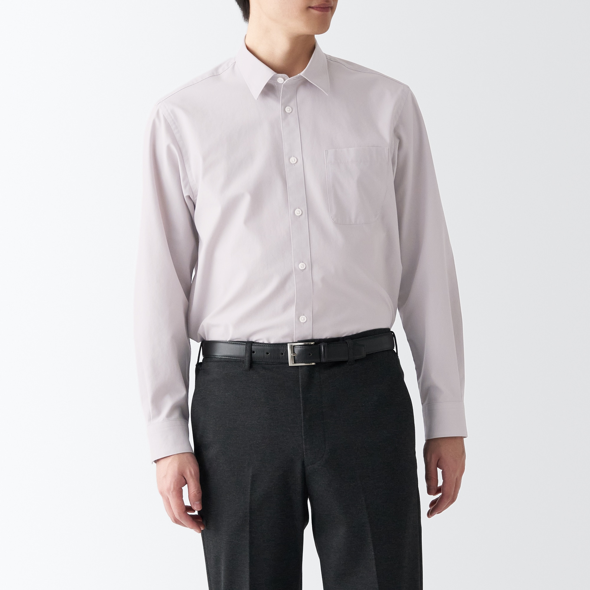 シワになりにくい長袖シャツ