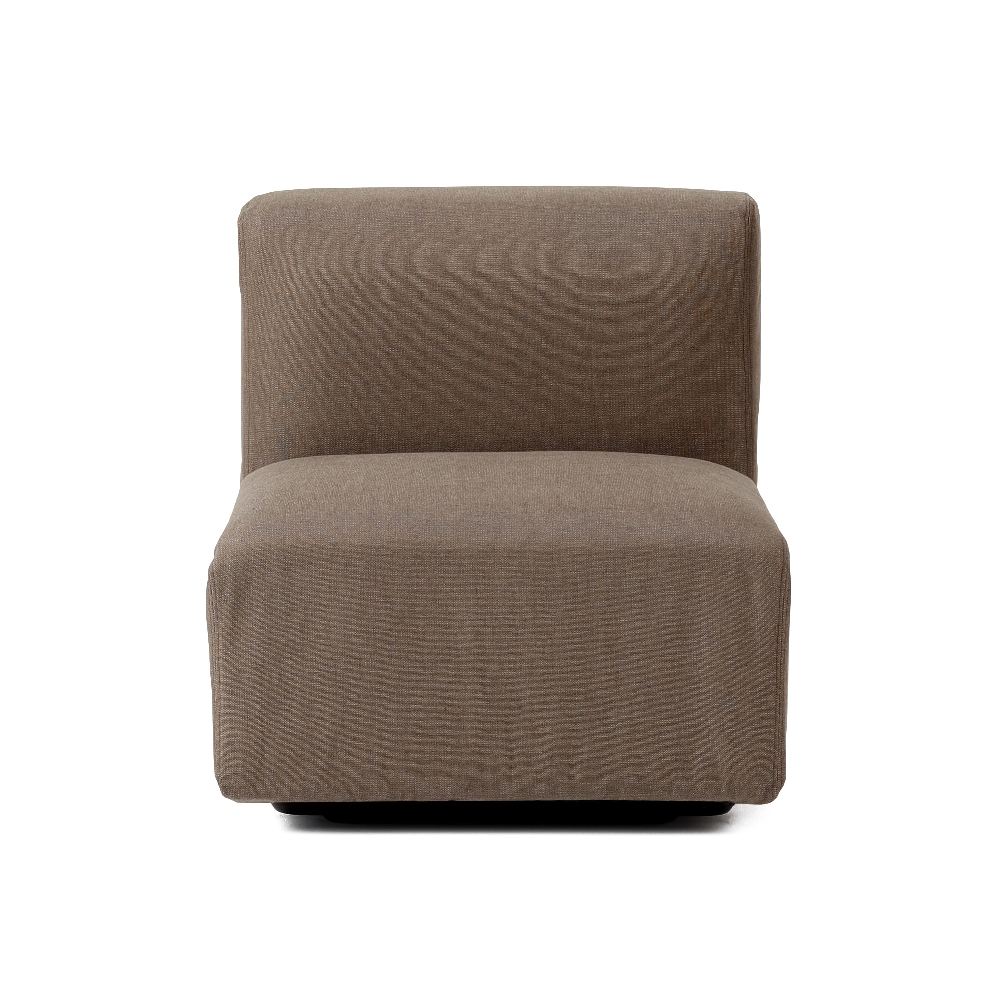 【カバー】麻綿平織ユニットソファアームレス小用カバー／生成