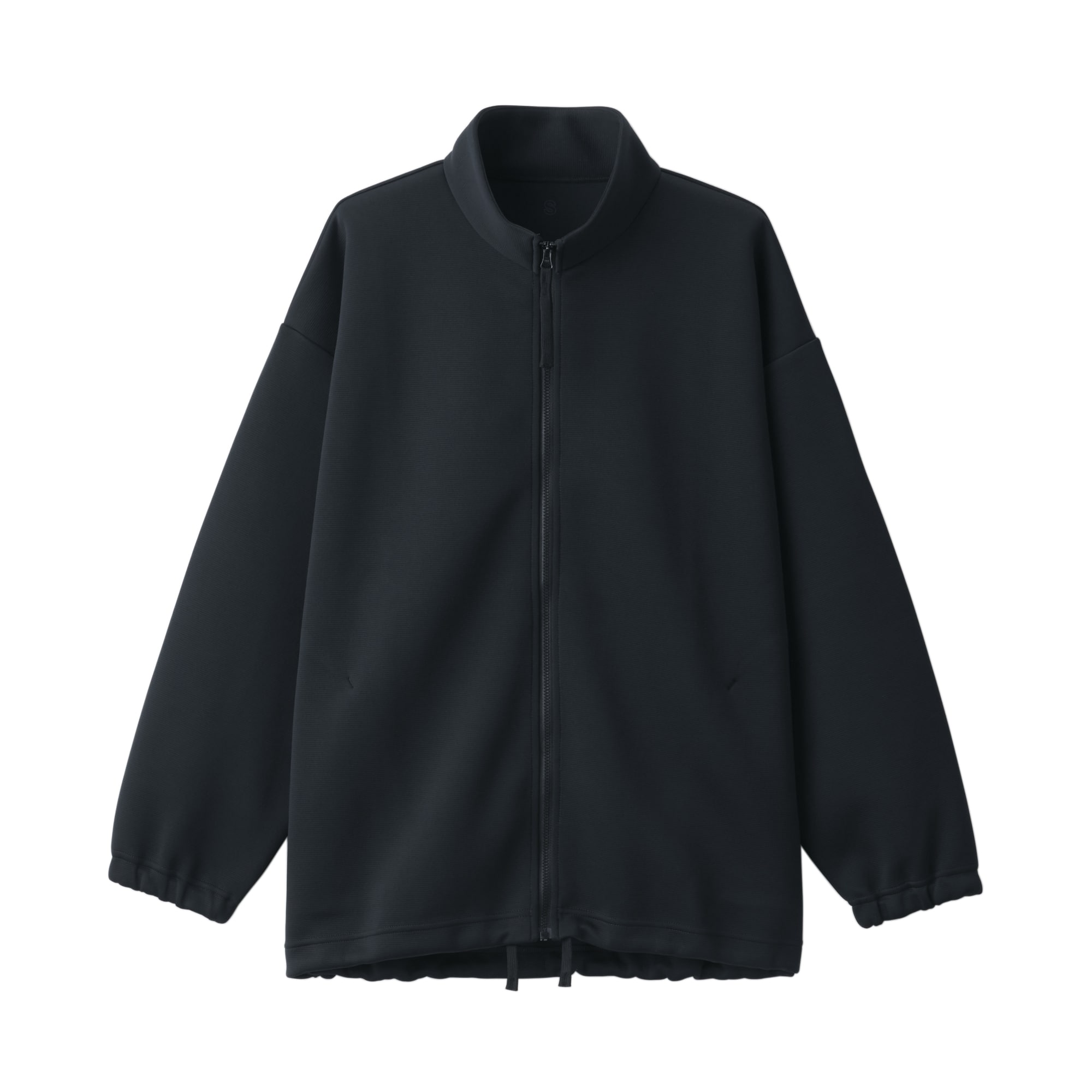 二重編みスウェットブルゾン