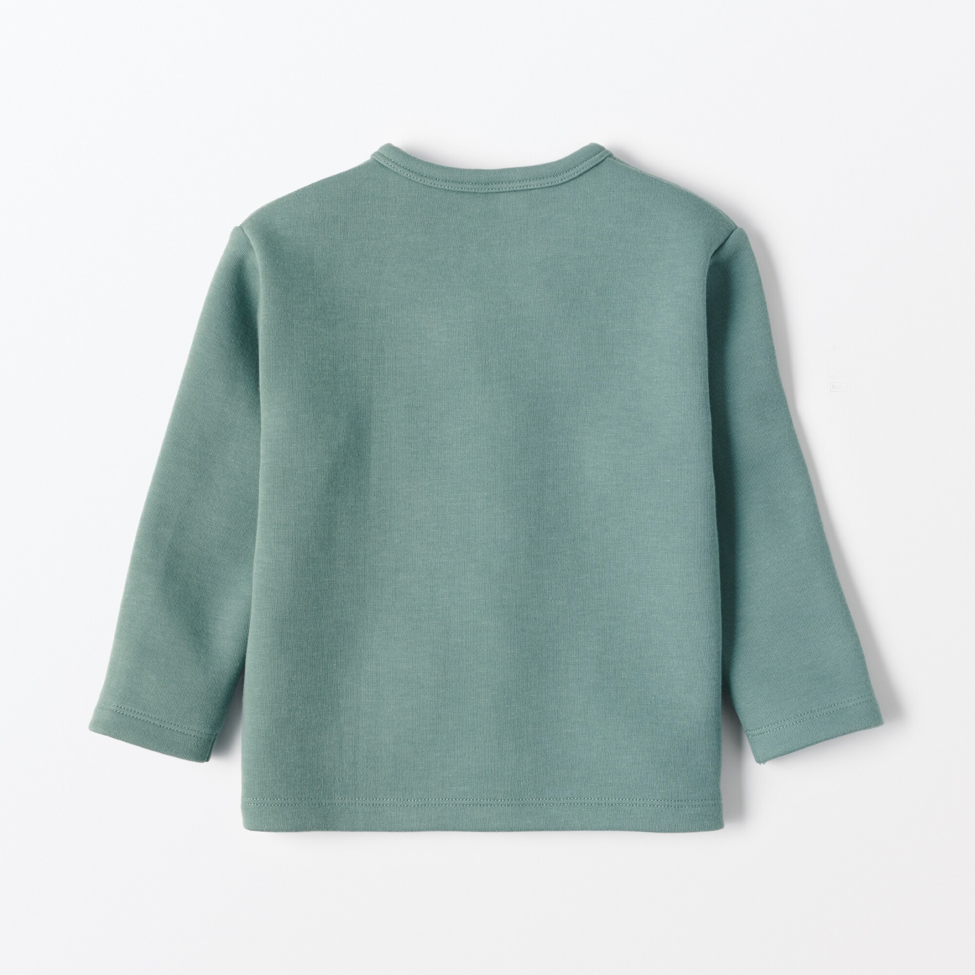 ベビー　二重編みスウェットスナップカーディガン