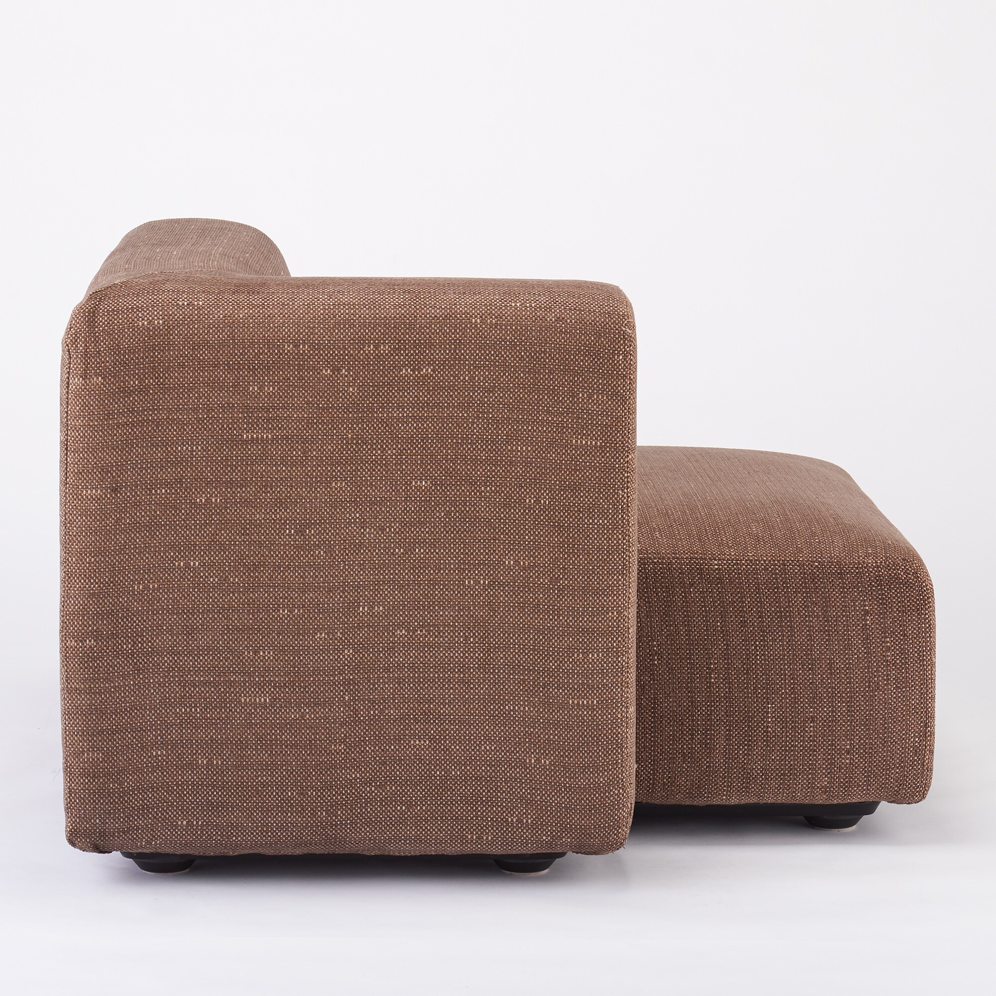 【カバー】綿ポリエステル変り織ユニットソファ・ハーフアーム・大（右）用カバー／ベージュ