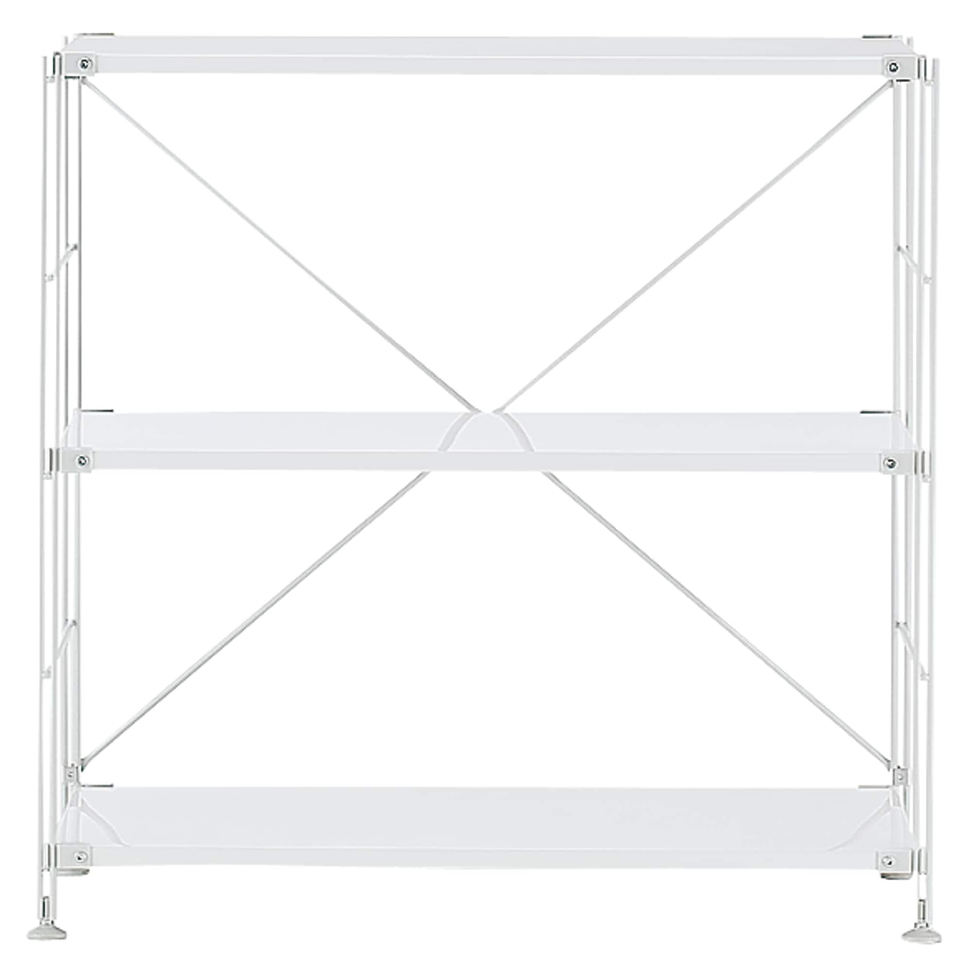 スチールユニットシェルフ・スチール棚セット・ワイド・小・ライトグレー