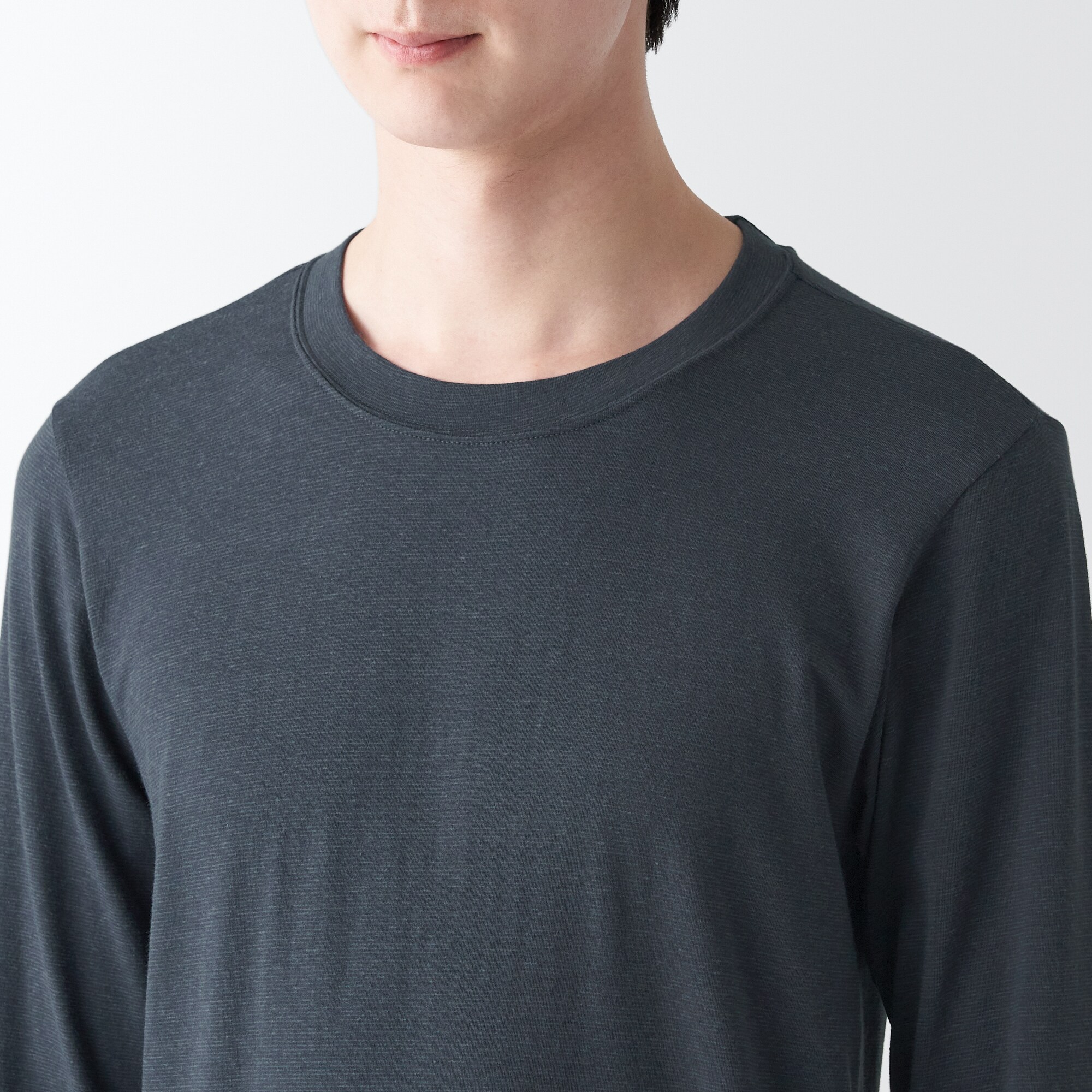 あったか綿　クルーネック長袖Ｔシャツ