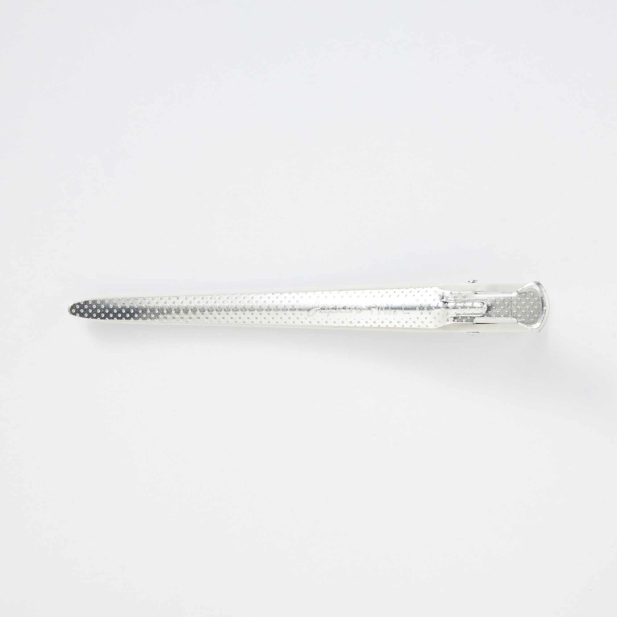 ヘアクリップ　白　小・大