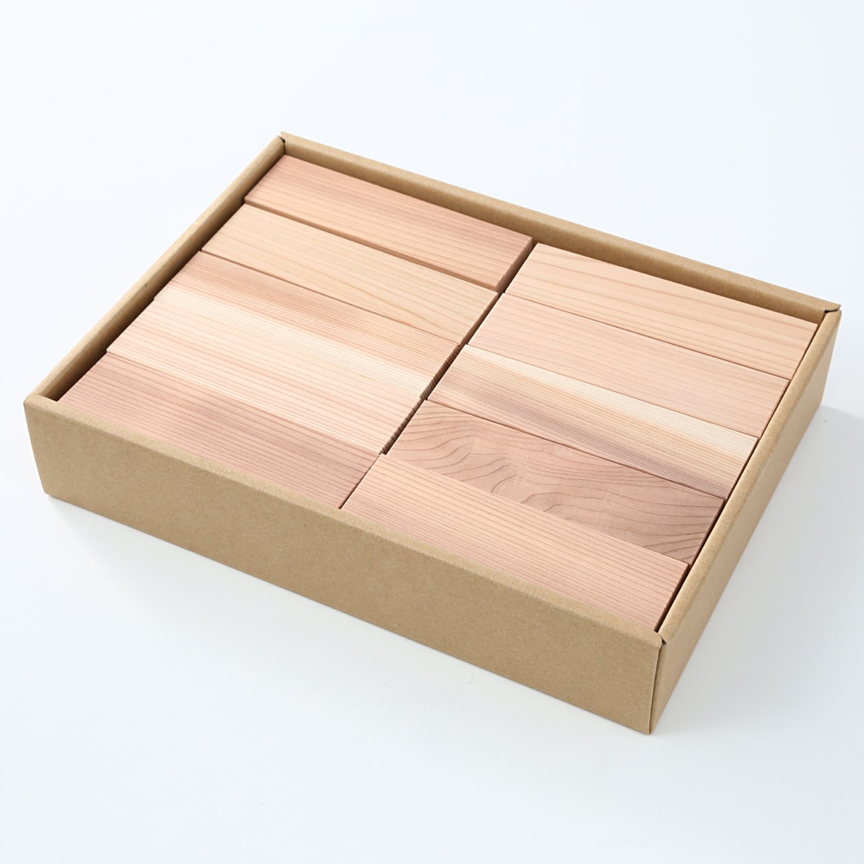 日本の木のおもちゃ＿かまぼこ板のつみき　５０ピース・対象年令２歳以上