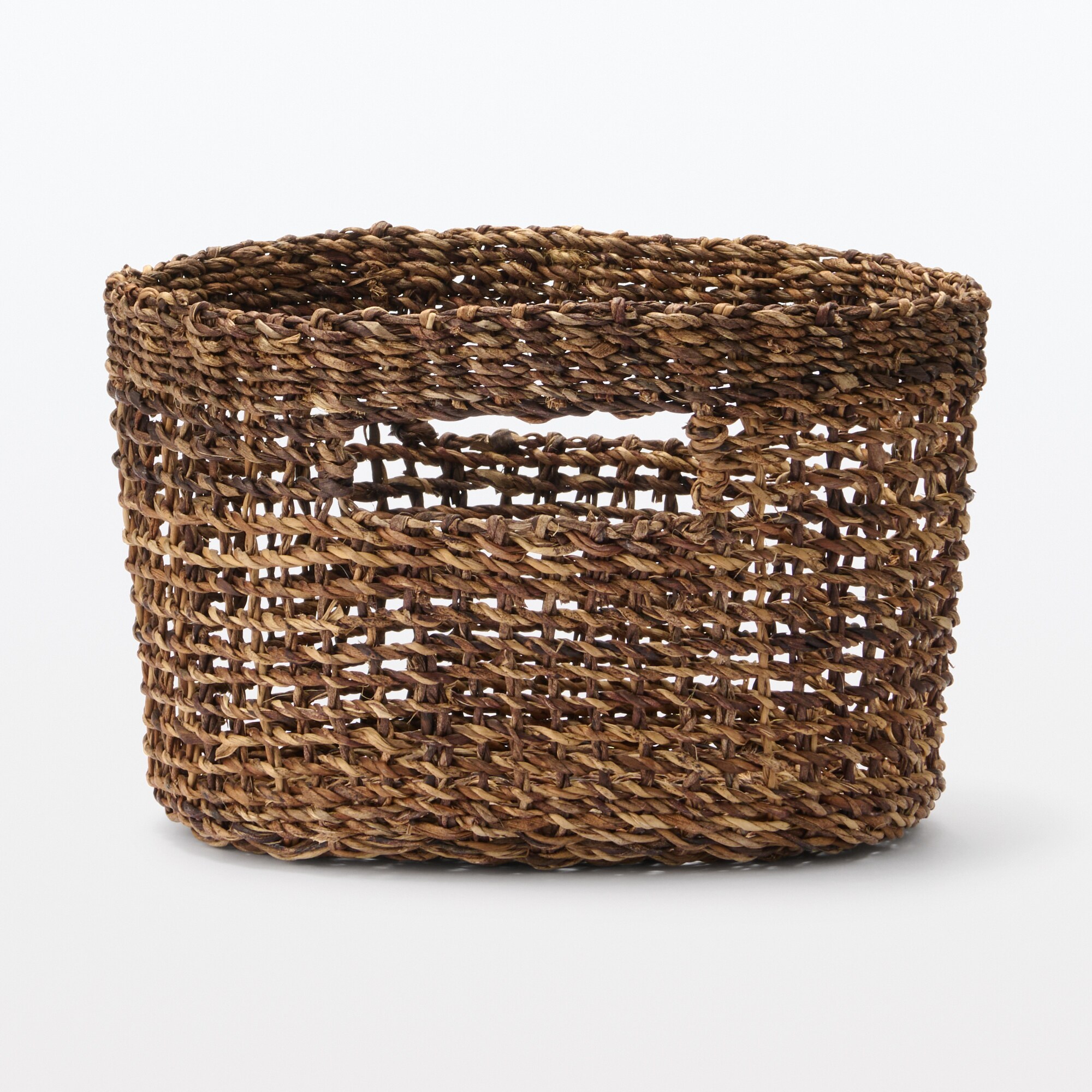 バクバク　持ち手付　オーバルバスケット　小