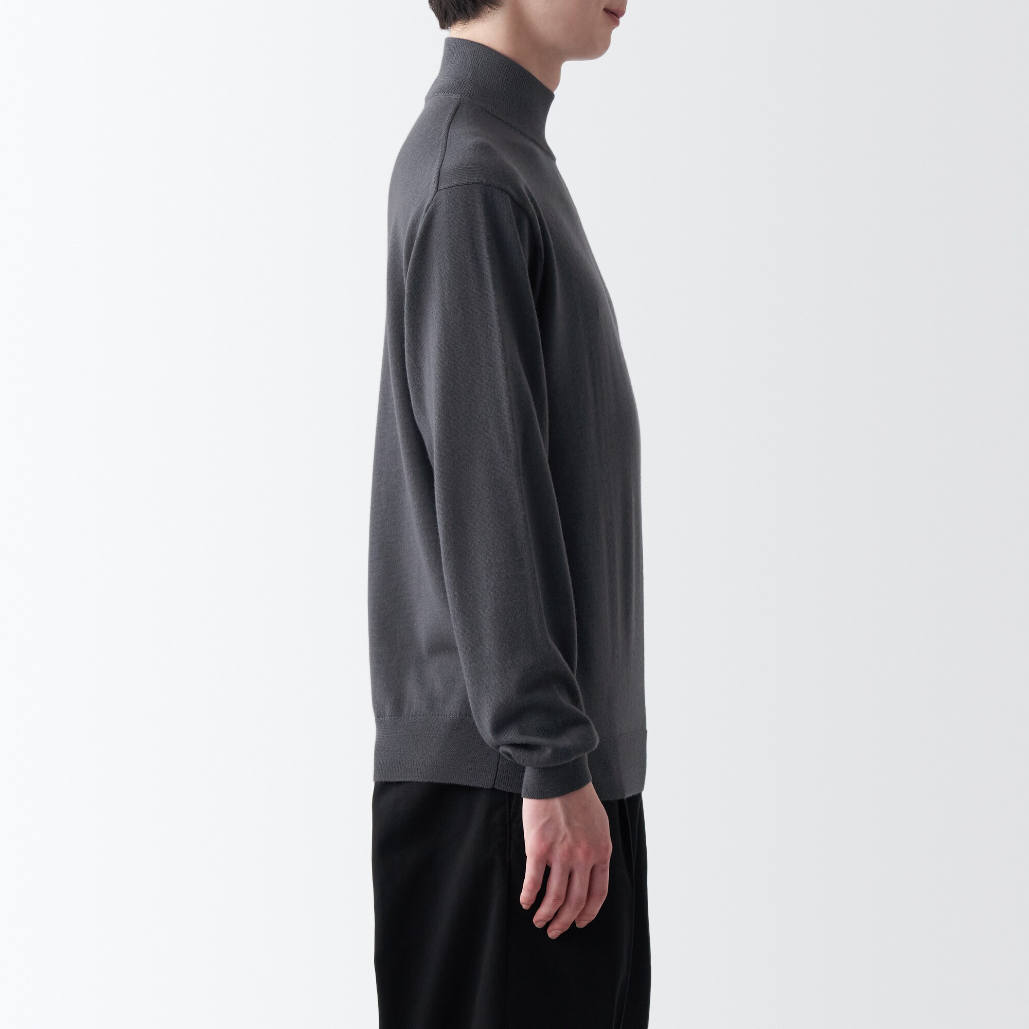 洗えるウールハイゲージハイネックセーター