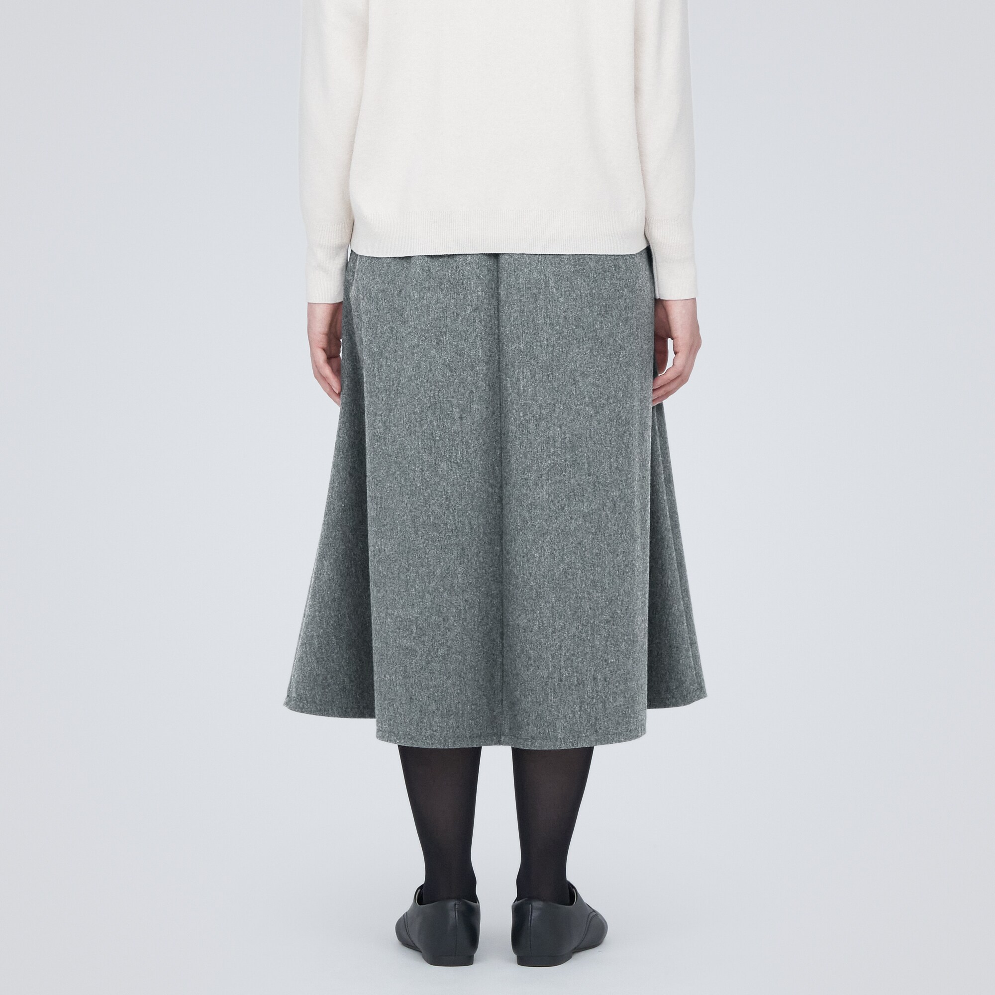 ストレッチ起毛フレアスカート