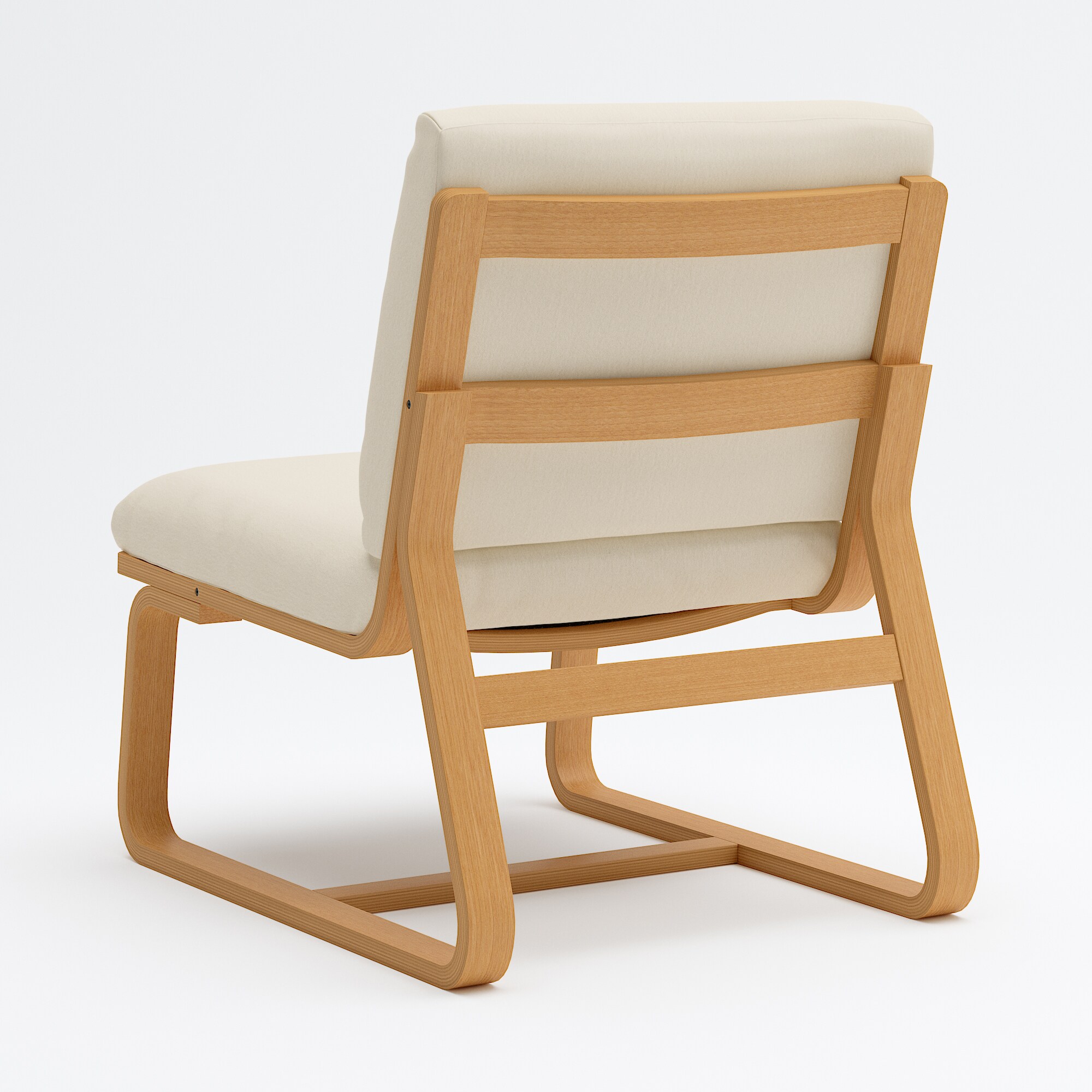 【カバー】リビングでもダイニングでもつかえる　洗いざらしの綿帆布　ソファチェア用カバー