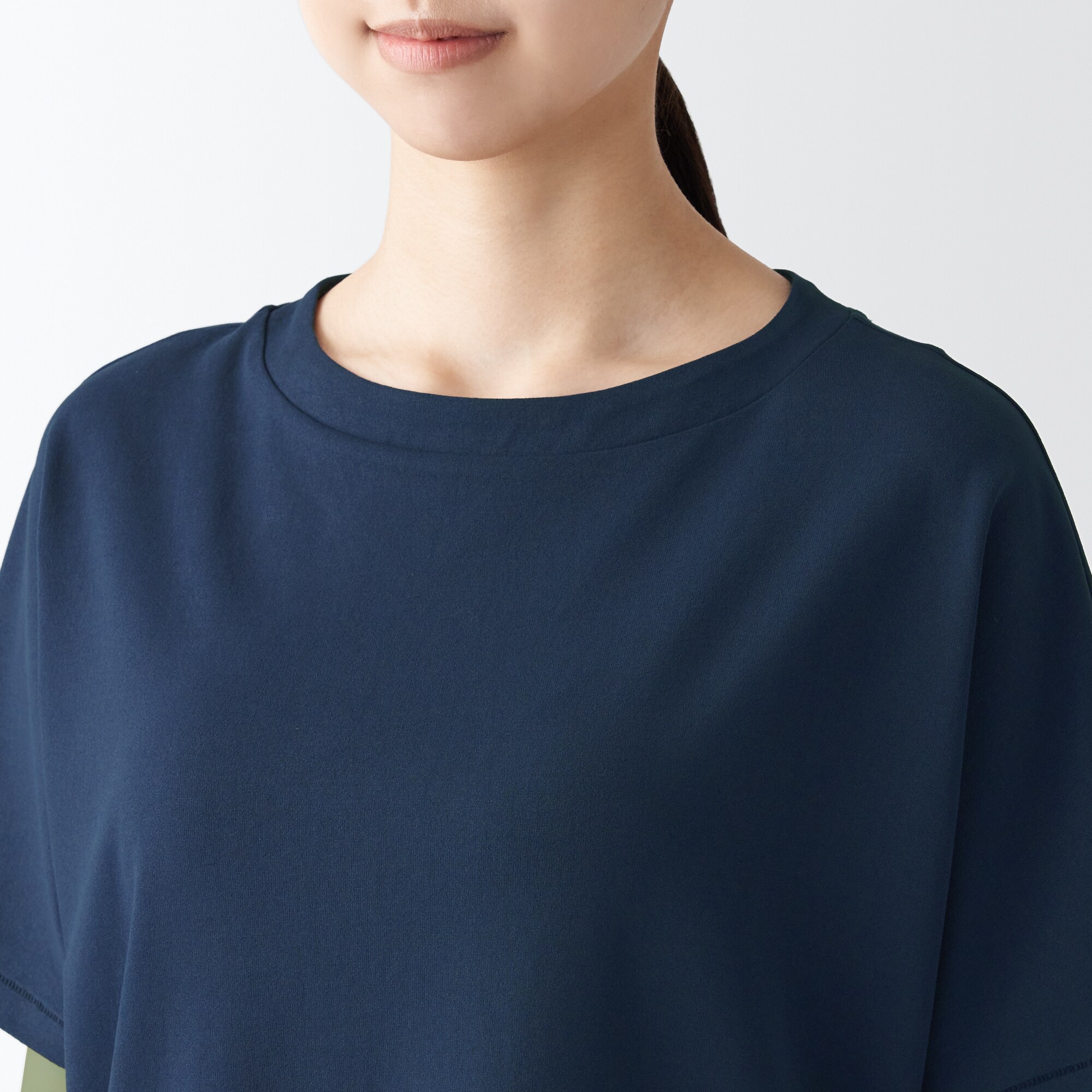 和紙混天竺編みプルオーバー（婦人）