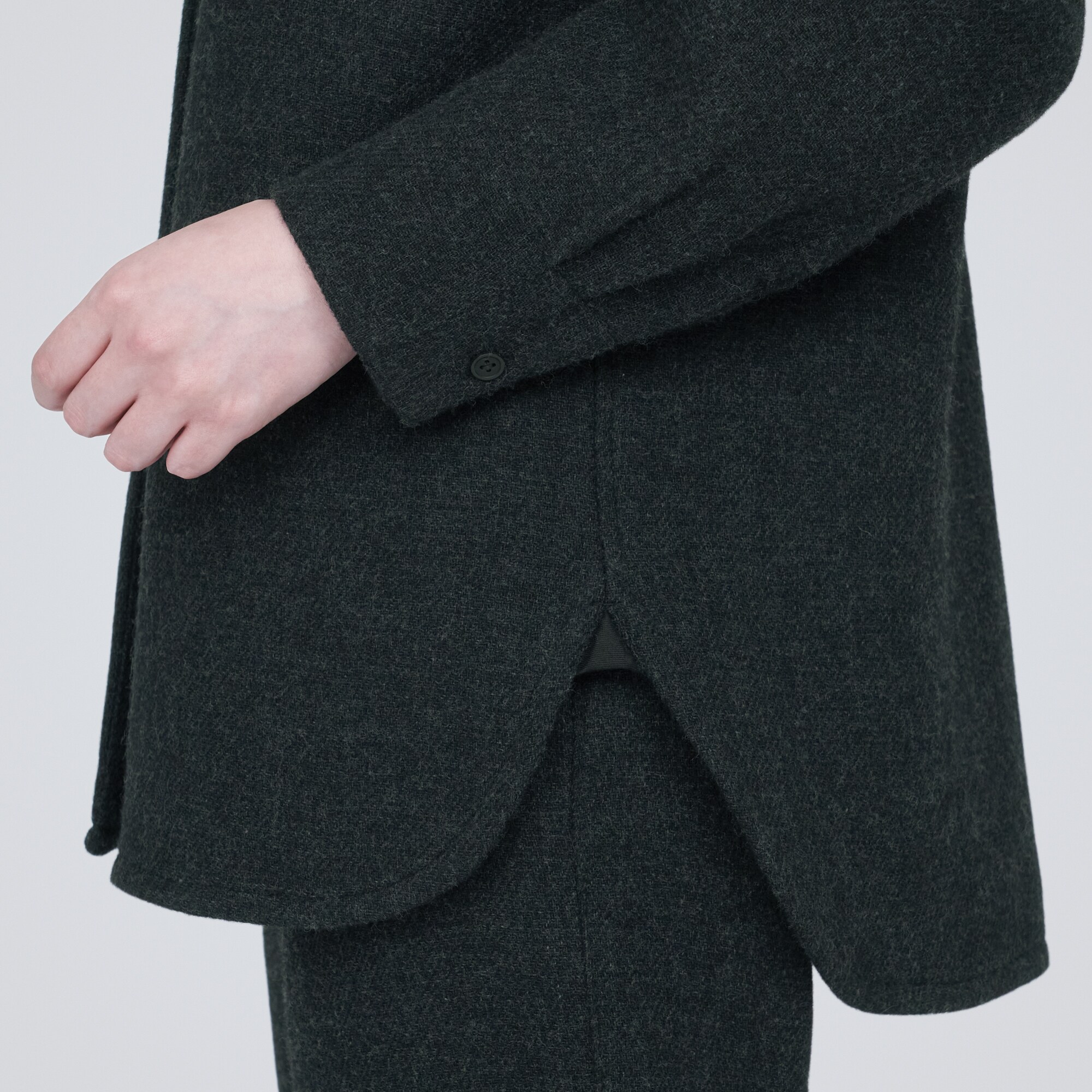 再生ウール混二重織りジャケット（婦人）