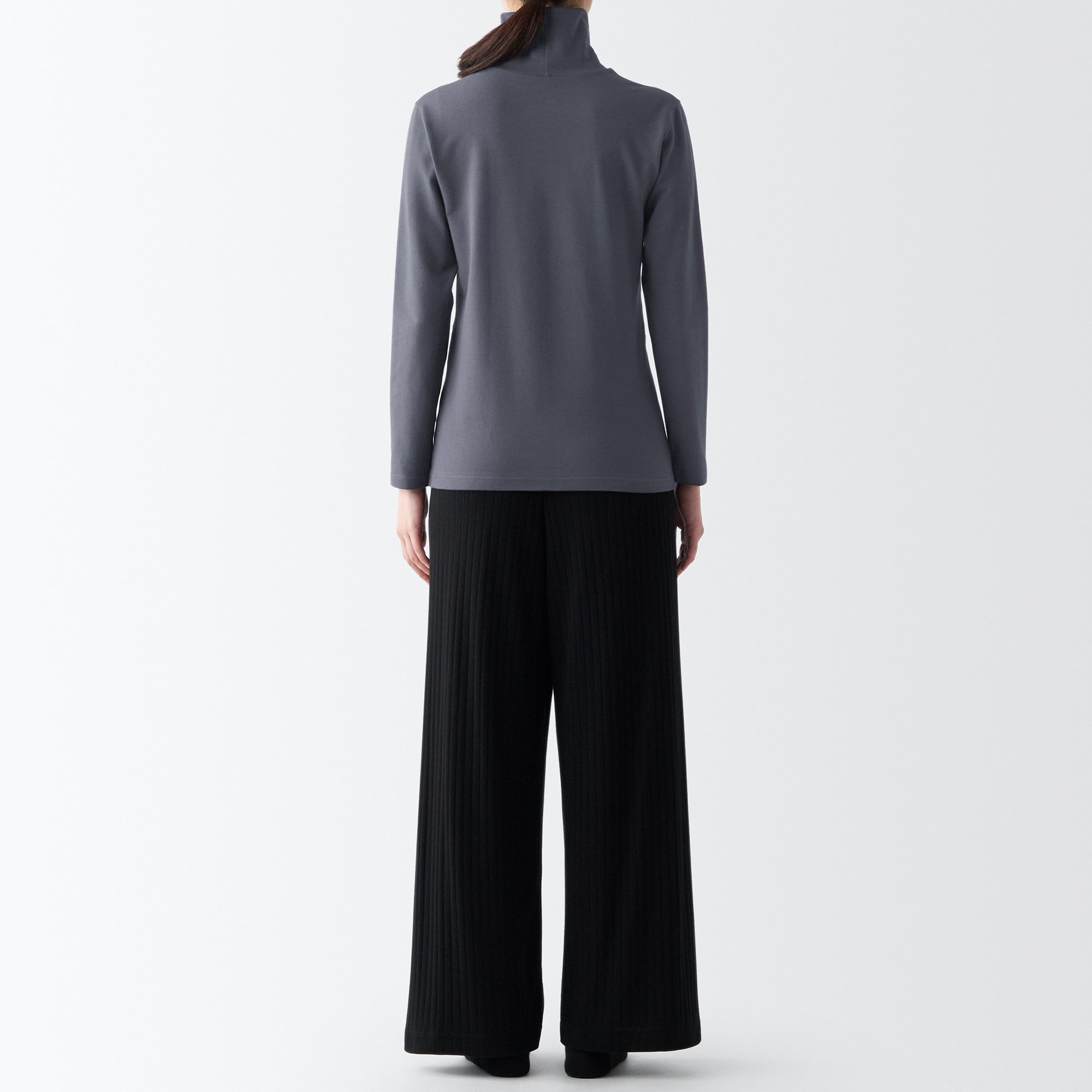 あったか綿　厚手　タートルネック長袖Ｔシャツ