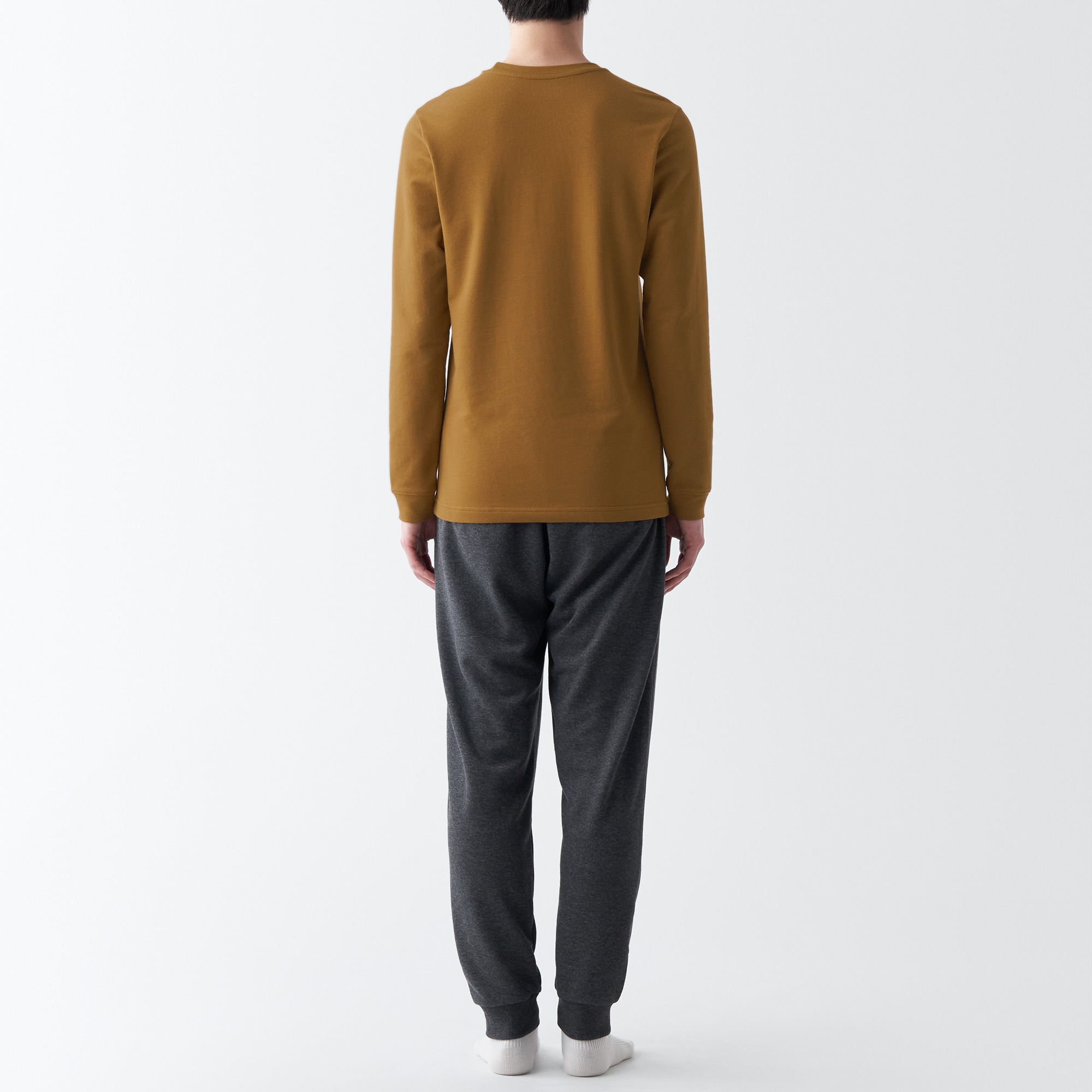 あったか綿　厚手　クルーネック長袖Ｔシャツ