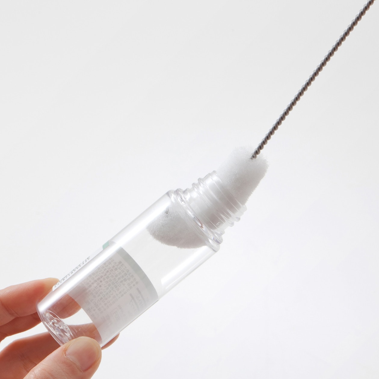 隅まで洗えるボトル用ブラシ　小