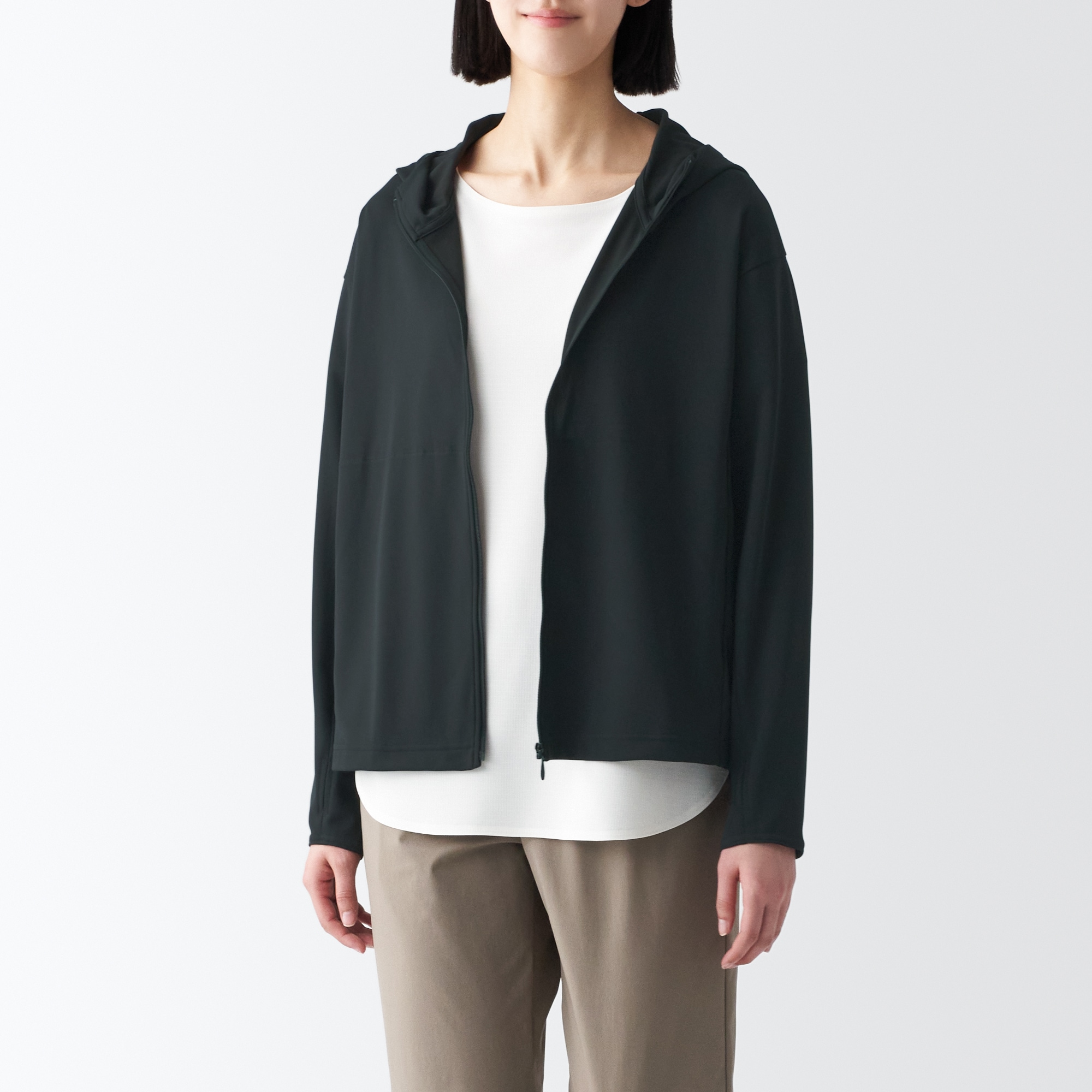 ＵＶカット乾きやすいジップパーカー