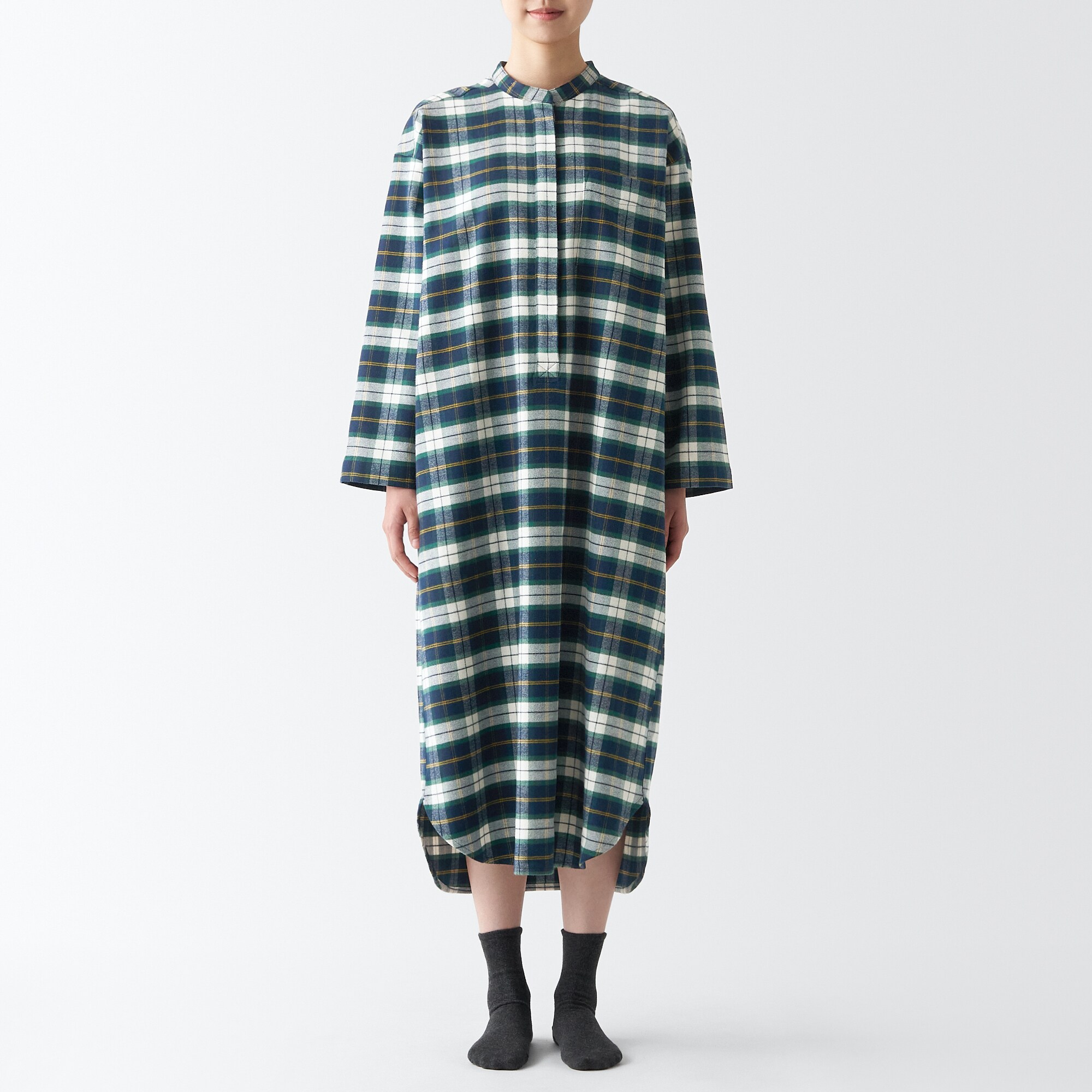 【両面起毛で温かい】フランネルクルタ