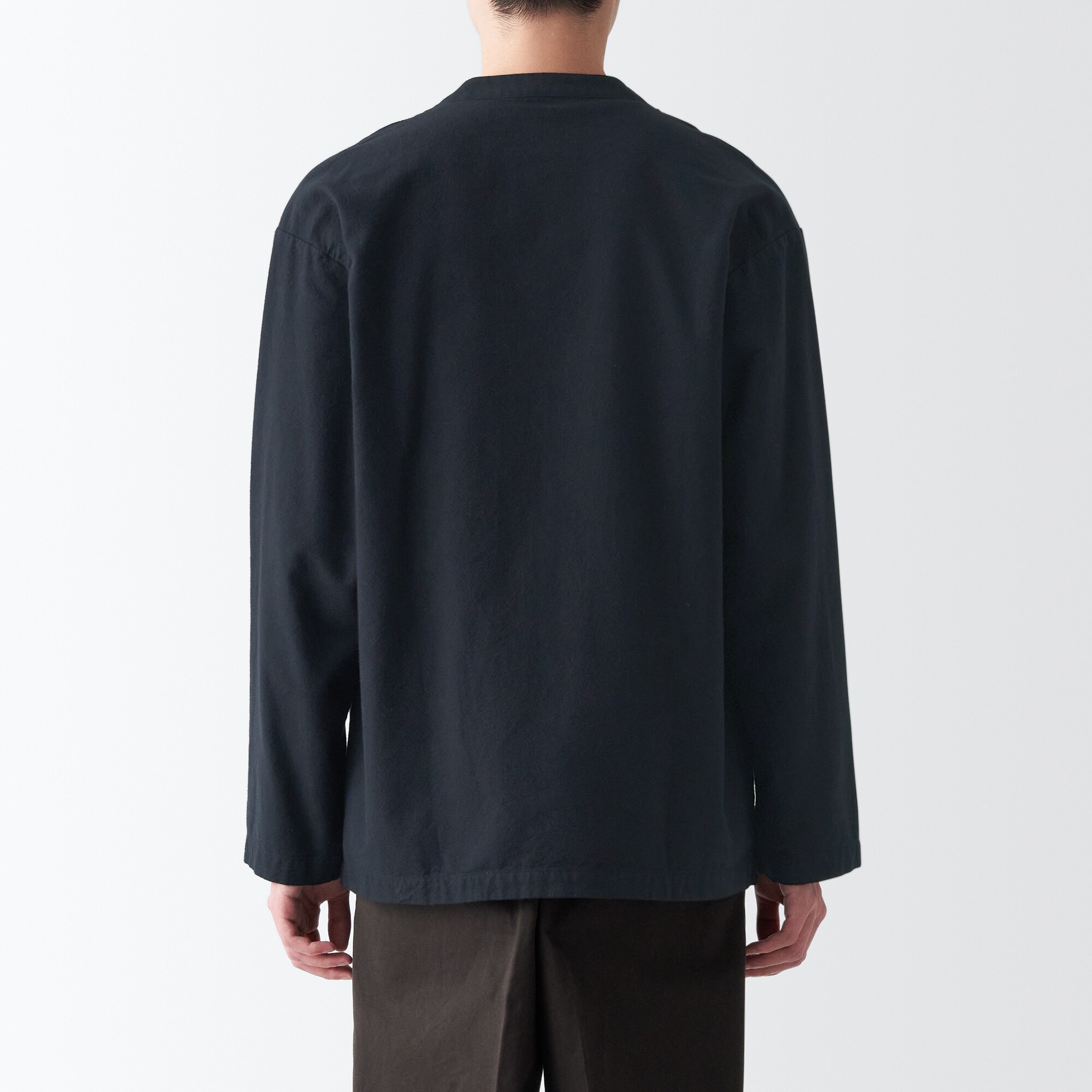 両面起毛フランネルカーディガン